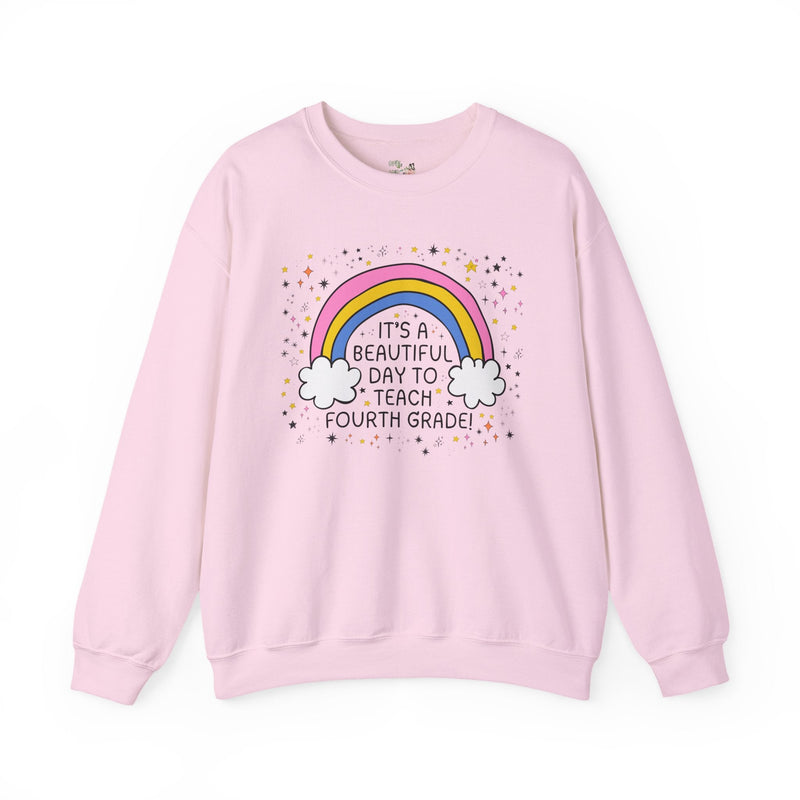 Fourth Grade Teacher Sweatshirt, Fourth Grade Crew, Cute Early Childhood Education Major Gift for New Teaching Job, Matching 4th Grade Squad - Opal and June