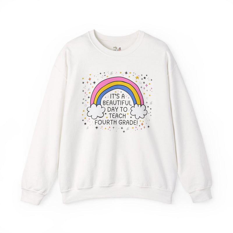 Fourth Grade Teacher Sweatshirt, Fourth Grade Crew, Cute Early Childhood Education Major Gift for New Teaching Job, Matching 4th Grade Squad - Opal and June