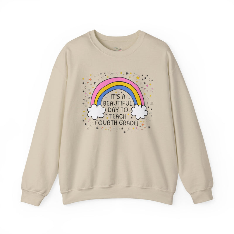 Fourth Grade Teacher Sweatshirt, Fourth Grade Crew, Cute Early Childhood Education Major Gift for New Teaching Job, Matching 4th Grade Squad - Opal and June