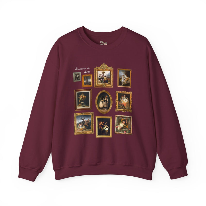 Francisco de Goya Art History Sweatshirt: Spooky and Witchy Art History Crewneck, Romanticism Art Movement, Humanities Major Graduation Gift - Opal and June