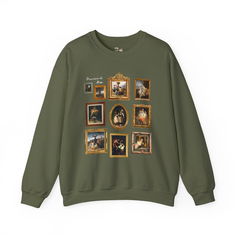 Francisco de Goya Art History Sweatshirt: Spooky and Witchy Art History Crewneck, Romanticism Art Movement, Humanities Major Graduation Gift - Opal and June