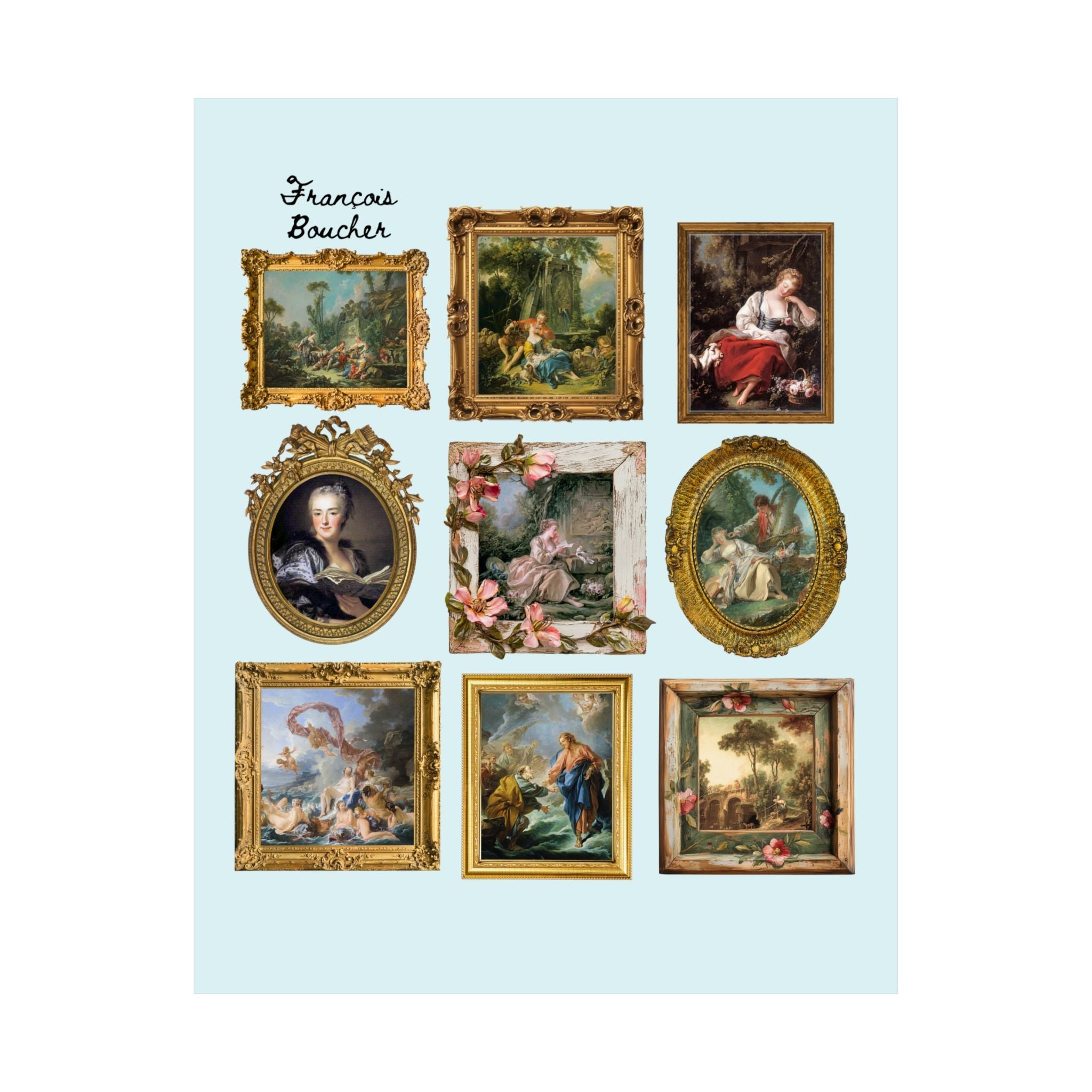 François Boucher Poster - Opal and June