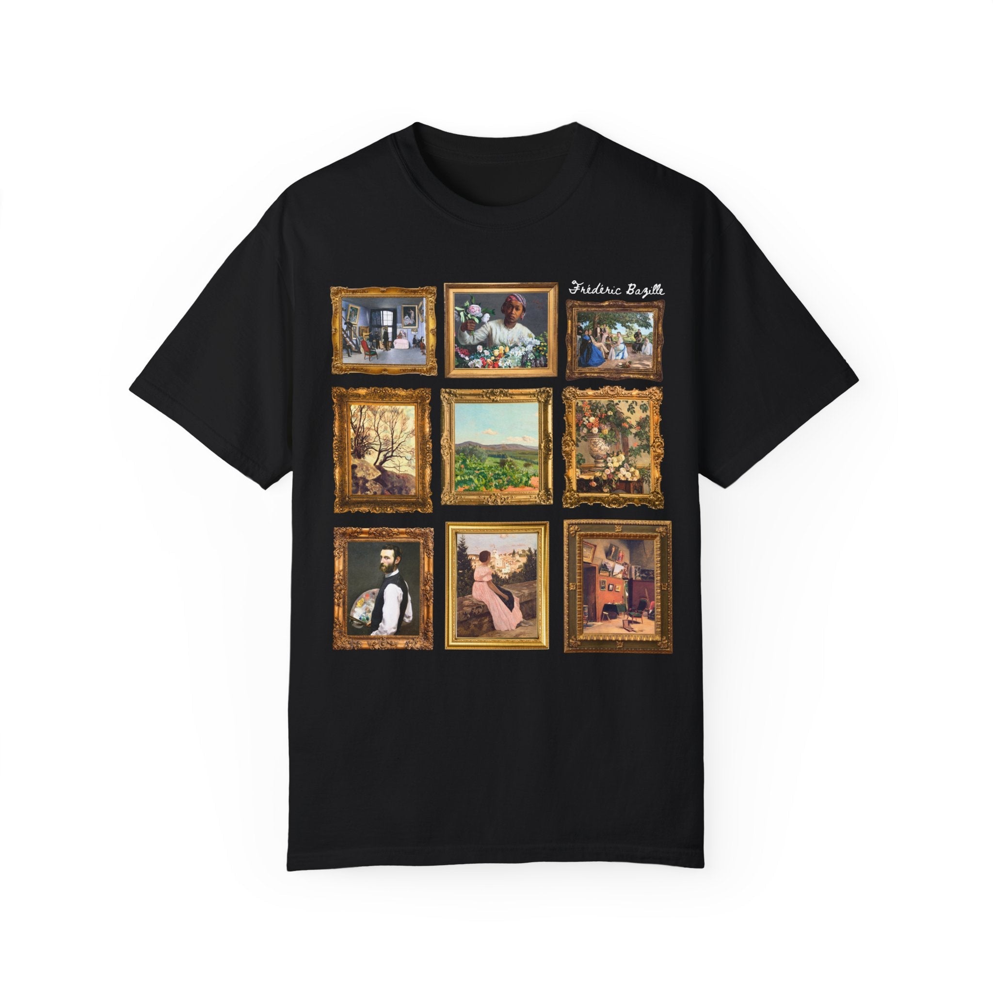 Frédéric Bazille Art History Tee Shirt, Famous Paintings, Classic Art Impressionist T-Shirt, Humanities Professor, High School Art Teacher - Opal and June