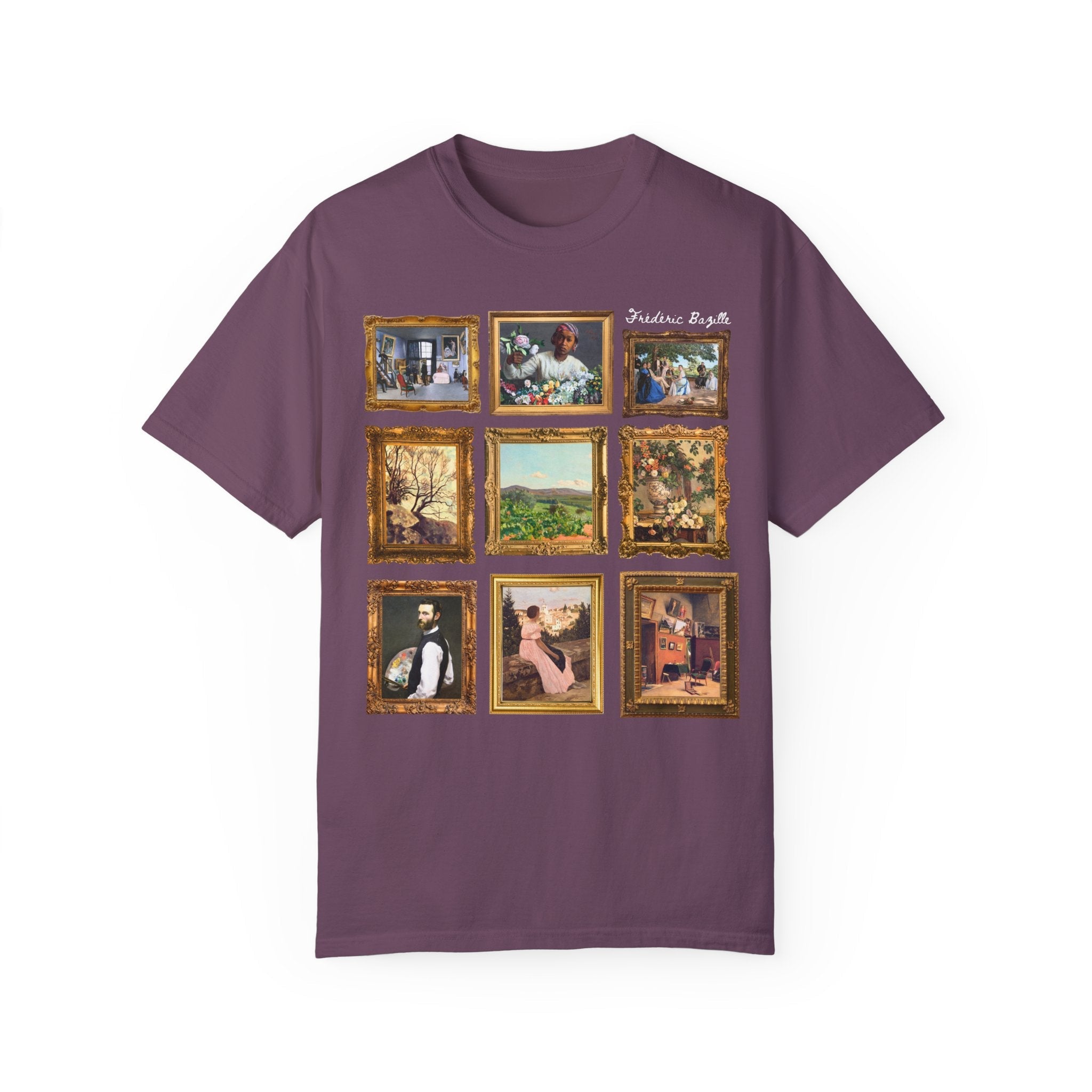 Frédéric Bazille Art History Tee Shirt, Famous Paintings, Classic Art Impressionist T-Shirt, Humanities Professor, High School Art Teacher - Opal and June