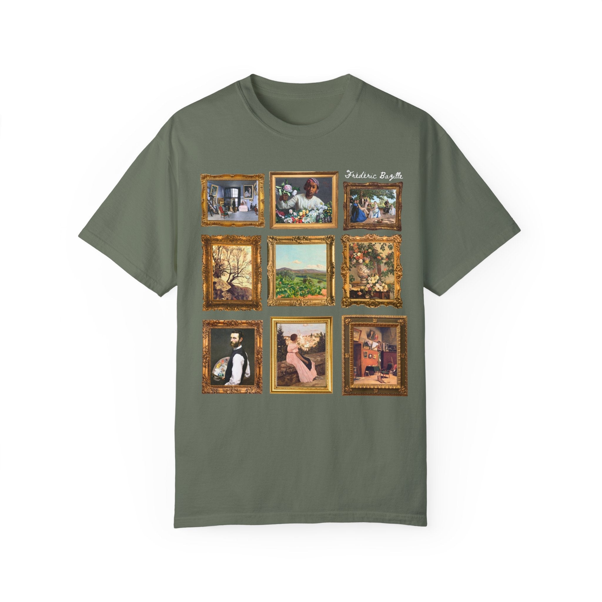 Frédéric Bazille Art History Tee Shirt, Famous Paintings, Classic Art Impressionist T-Shirt, Humanities Professor, High School Art Teacher - Opal and June
