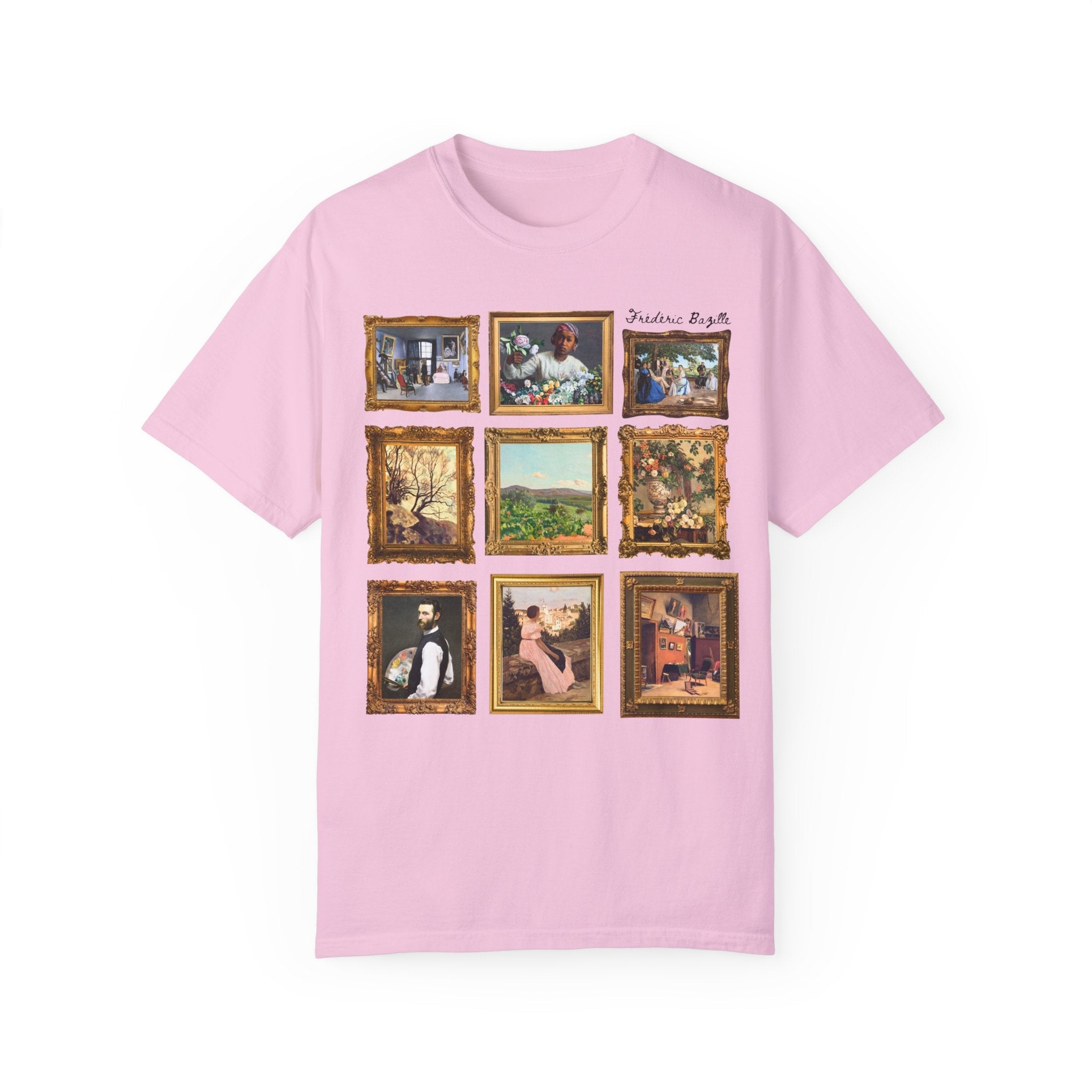Frédéric Bazille Art History Tee Shirt, Famous Paintings, Classic Art Impressionist T-Shirt, Humanities Professor, High School Art Teacher - Opal and June