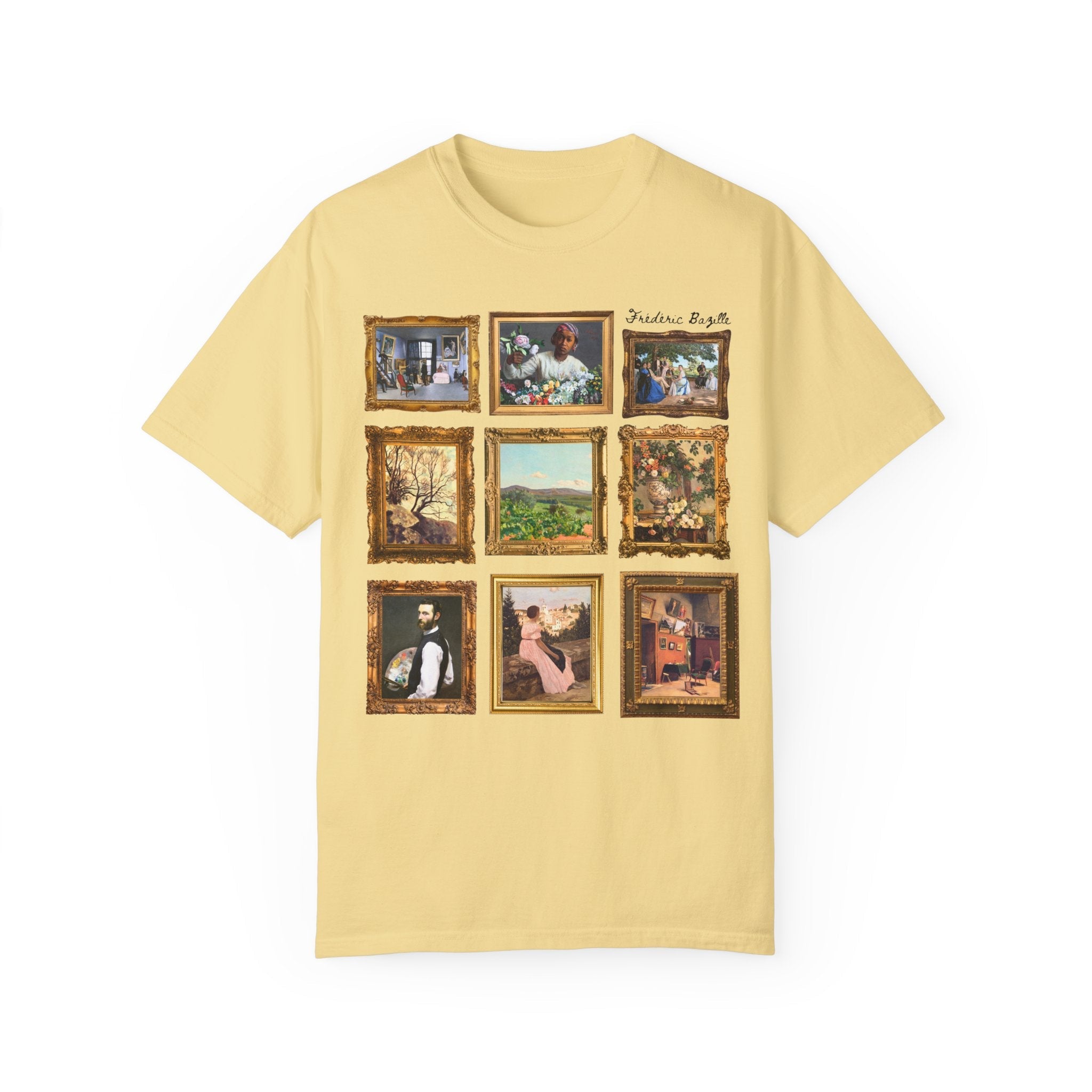 Frédéric Bazille Art History Tee Shirt, Famous Paintings, Classic Art Impressionist T-Shirt, Humanities Professor, High School Art Teacher - Opal and June