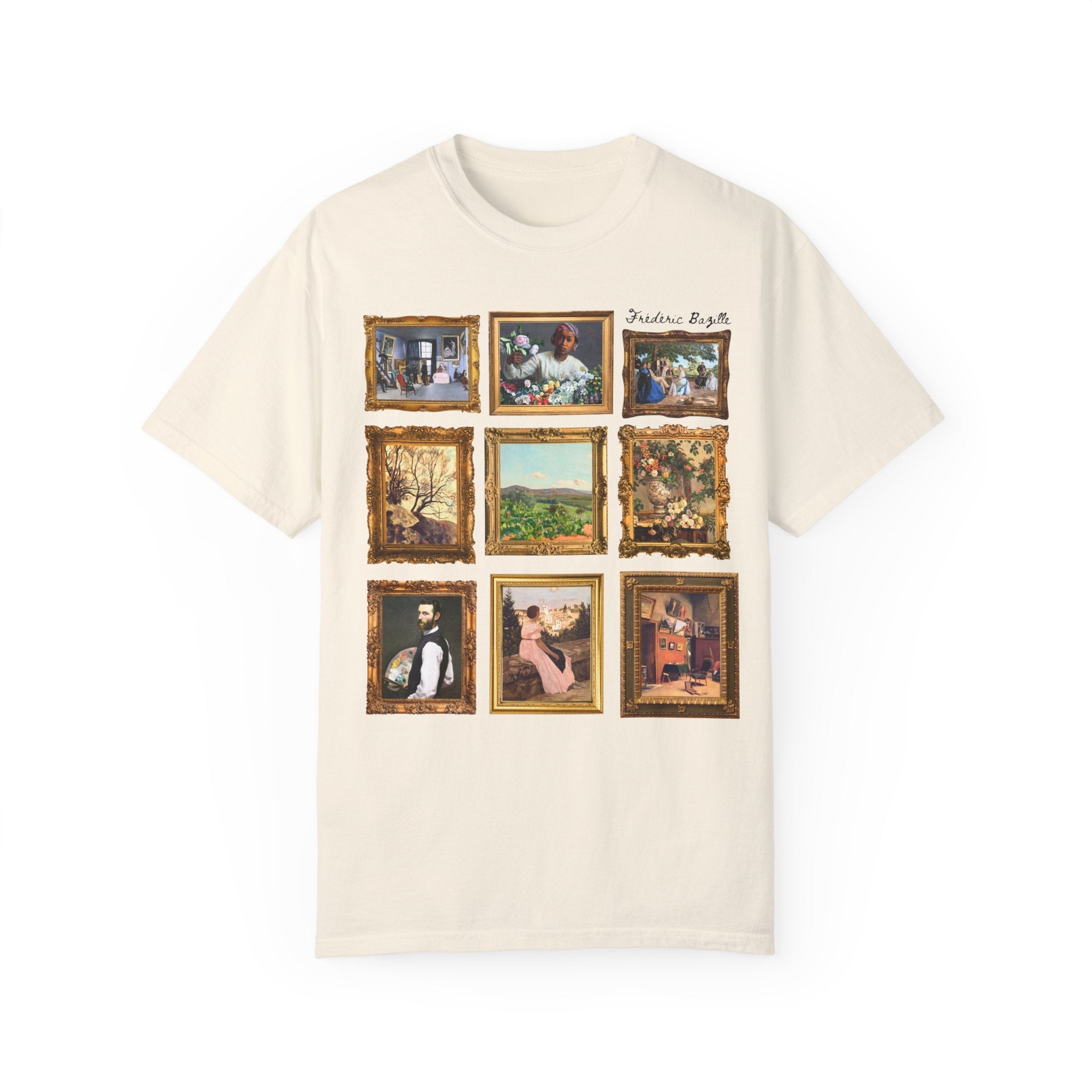 Frédéric Bazille Art History Tee Shirt, Famous Paintings, Classic Art Impressionist T-Shirt, Humanities Professor, High School Art Teacher - Opal and June