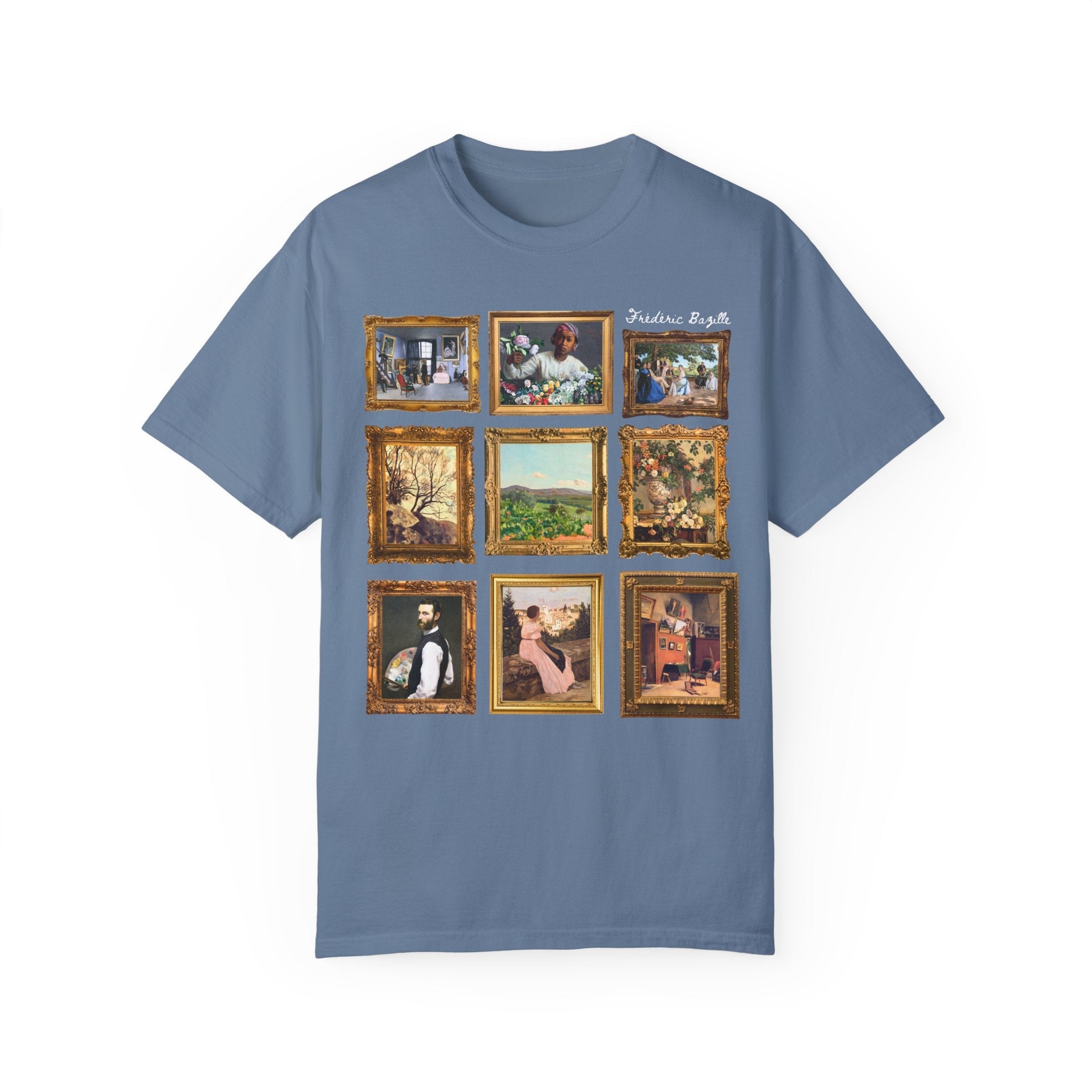 Frédéric Bazille Art History Tee Shirt, Famous Paintings, Classic Art Impressionist T-Shirt, Humanities Professor, High School Art Teacher - Opal and June