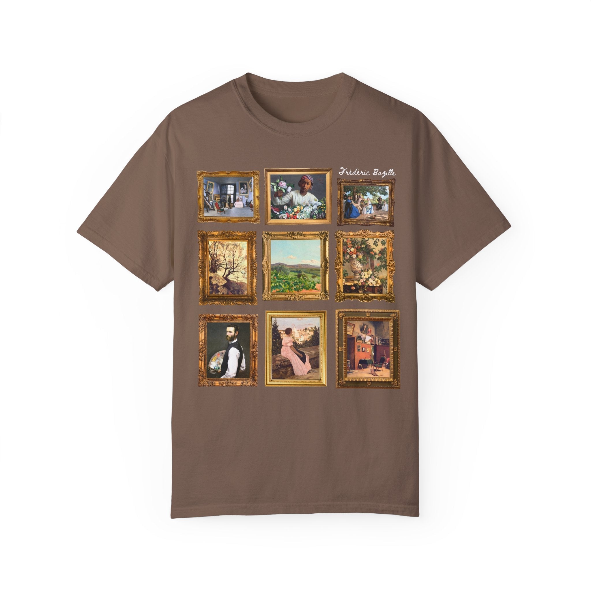 Frédéric Bazille Art History Tee Shirt, Famous Paintings, Classic Art Impressionist T-Shirt, Humanities Professor, High School Art Teacher - Opal and June