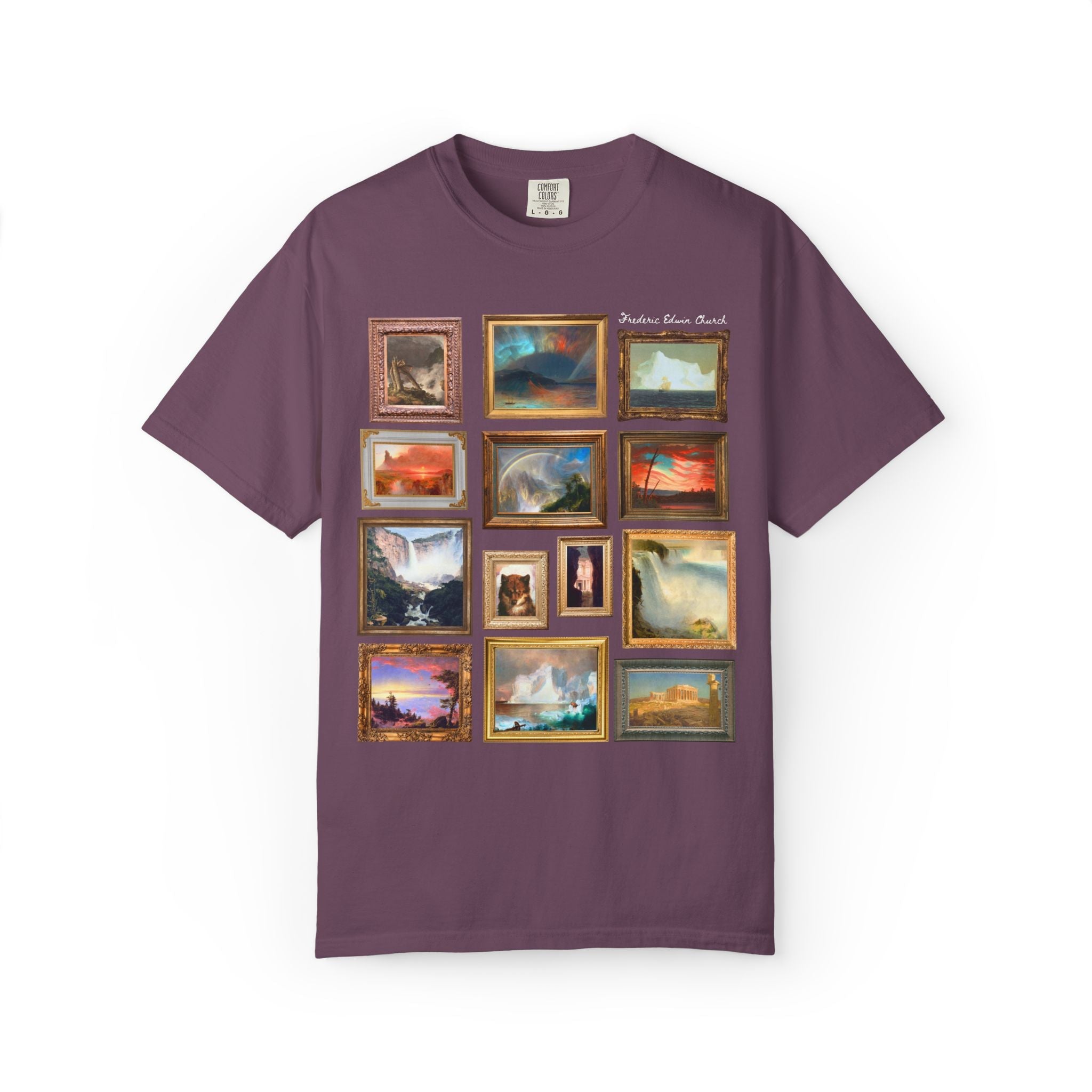 Frederic Edwin Church Art History Tee Shirt, Famous 19th Century Landscape Paintings, American Art History Lover Gift, Museum Lover T-Shirt - Opal and June
