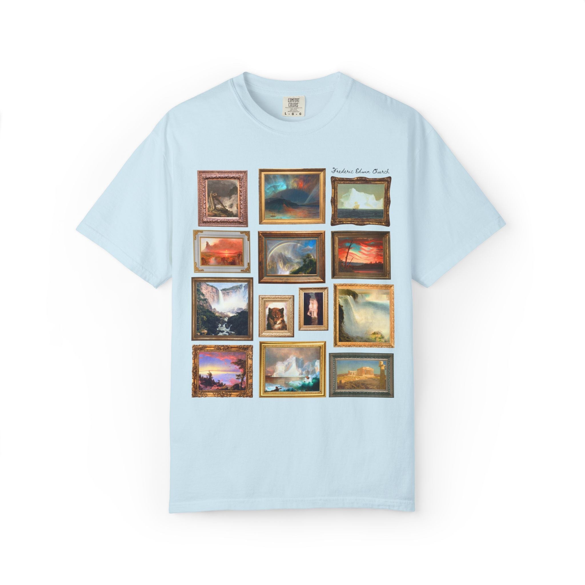Frederic Edwin Church Art History Tee Shirt, Famous 19th Century Landscape Paintings, American Art History Lover Gift, Museum Lover T-Shirt - Opal and June