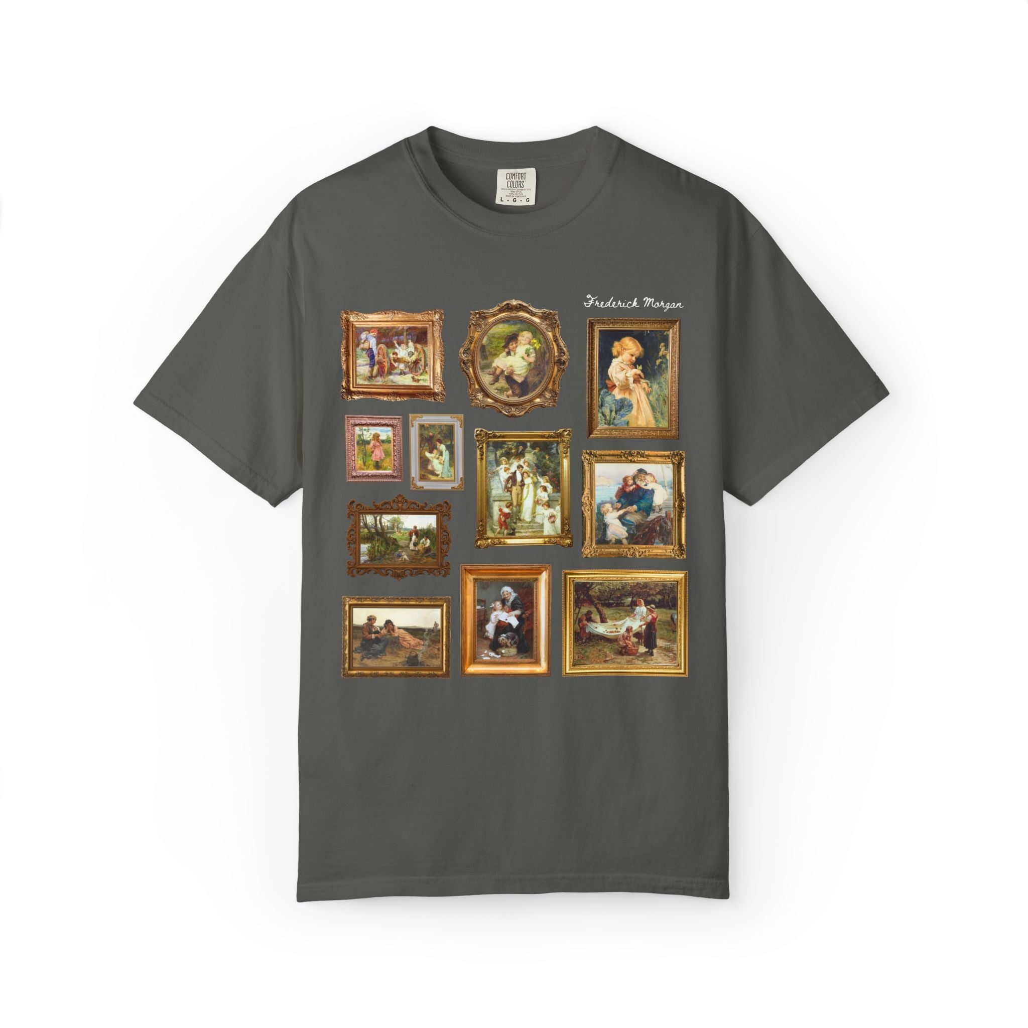 Frederick Morgan English Art History Tee Shirt with Famous Paintings: 19th Century and Early 1900s European Domestic Art, Museum Lover Gift - Opal and June