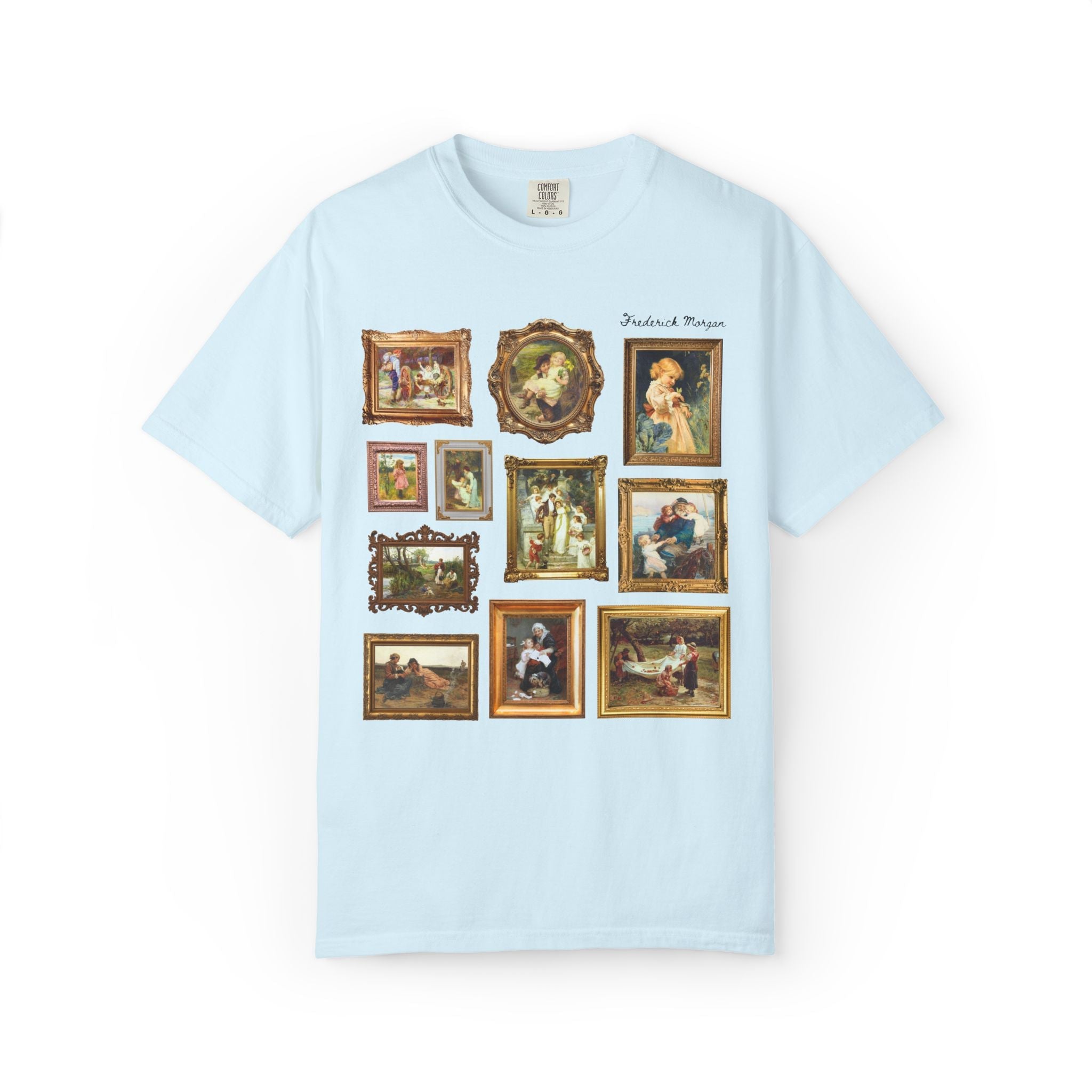 Frederick Morgan English Art History Tee Shirt with Famous Paintings: 19th Century and Early 1900s European Domestic Art, Museum Lover Gift - Opal and June