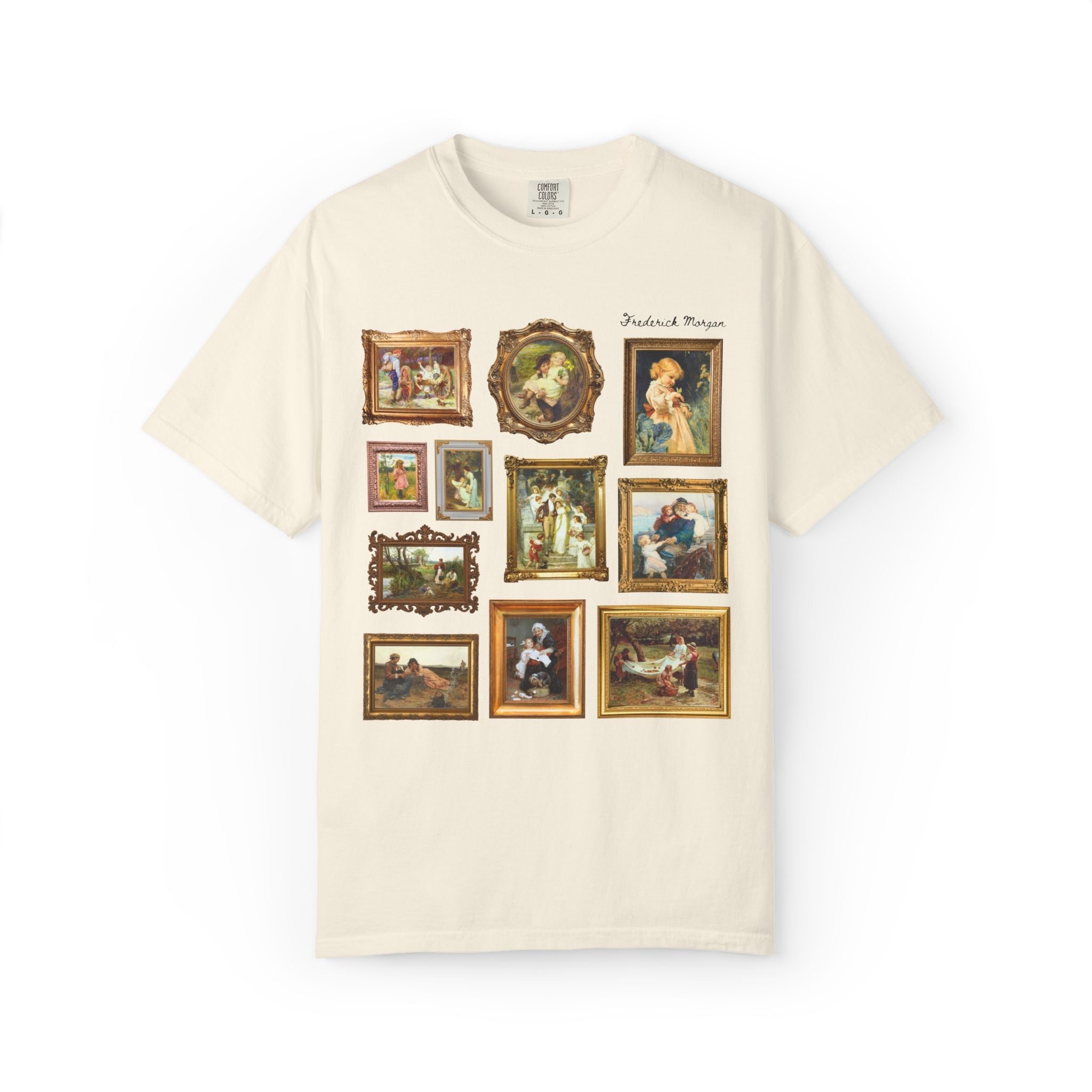 Frederick Morgan English Art History Tee Shirt with Famous Paintings: 19th Century and Early 1900s European Domestic Art, Museum Lover Gift - Opal and June