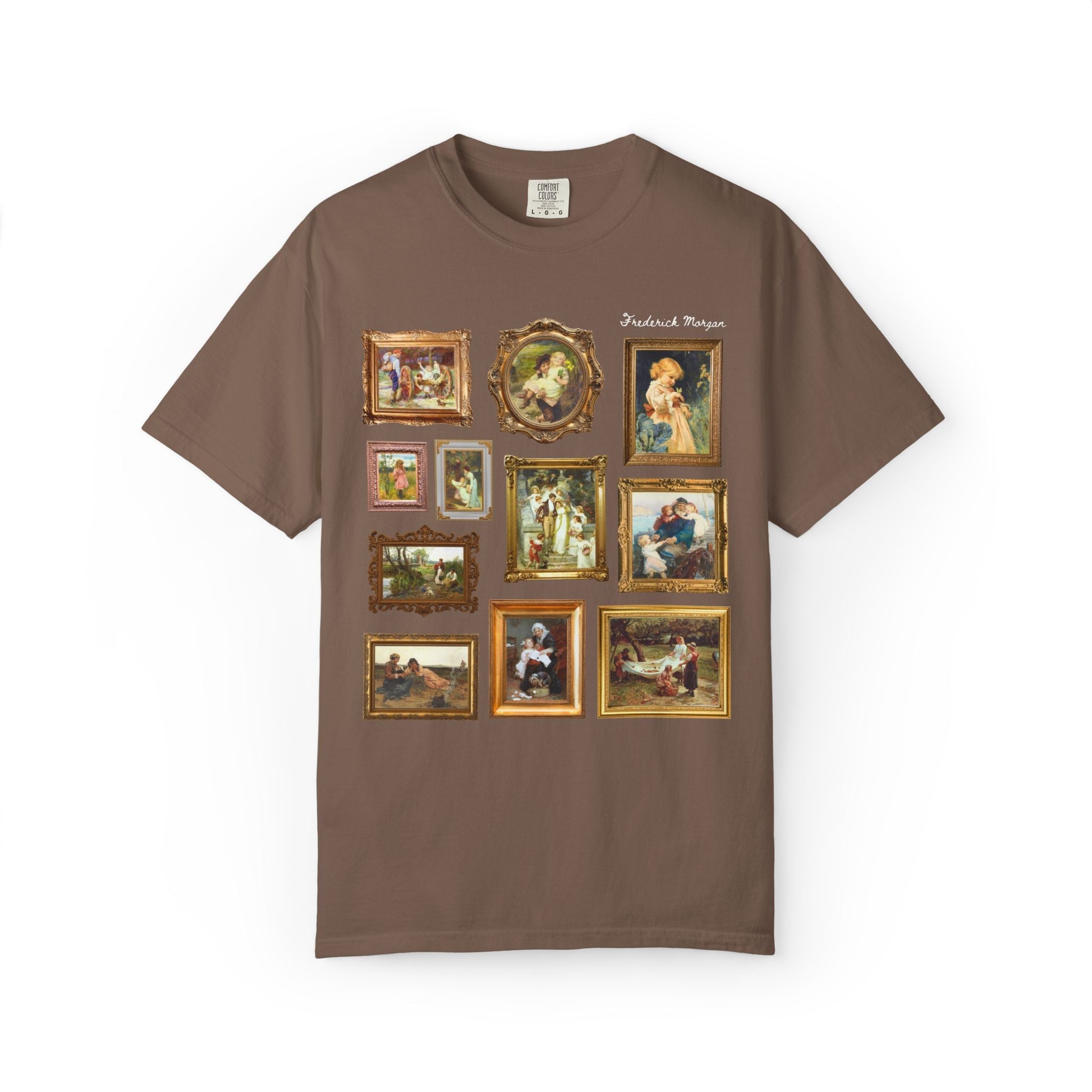 Frederick Morgan English Art History Tee Shirt with Famous Paintings: 19th Century and Early 1900s European Domestic Art, Museum Lover Gift - Opal and June