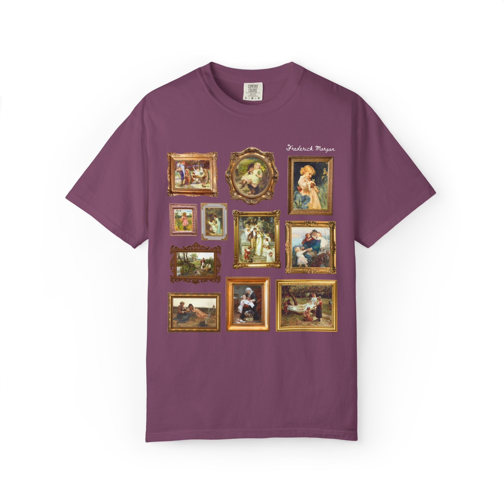 Frederick Morgan English Art History Tee Shirt with Famous Paintings: 19th Century and Early 1900s European Domestic Art, Museum Lover Gift - Opal and June