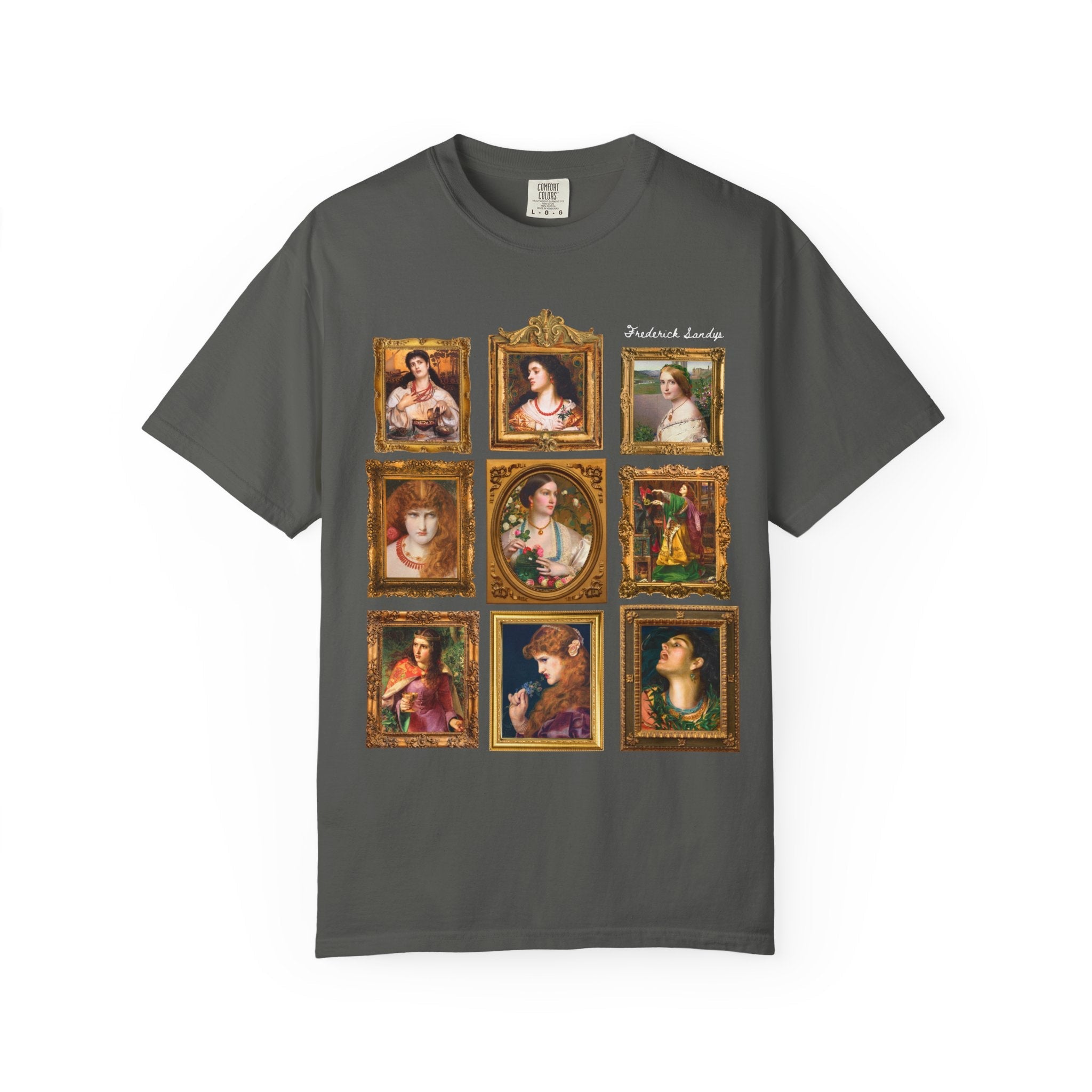 Frederick Sandys Art History Tee Shirt, 19th Century European Art History, Pre - Raphaelite Movement, Humanities Major Gift, Morgen le Fay - Opal and June