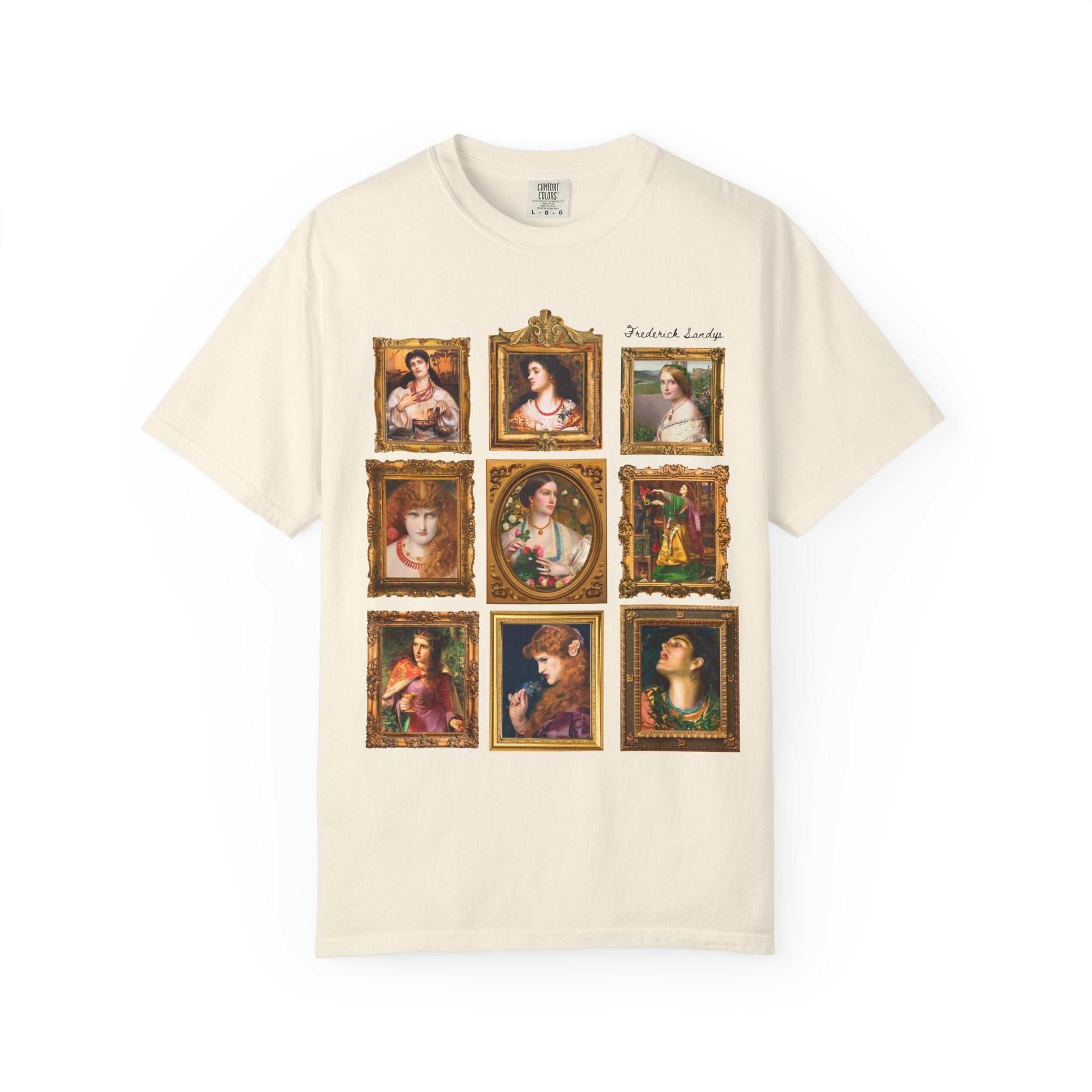 Frederick Sandys Art History Tee Shirt, 19th Century European Art History, Pre - Raphaelite Movement, Humanities Major Gift, Morgen le Fay - Opal and June