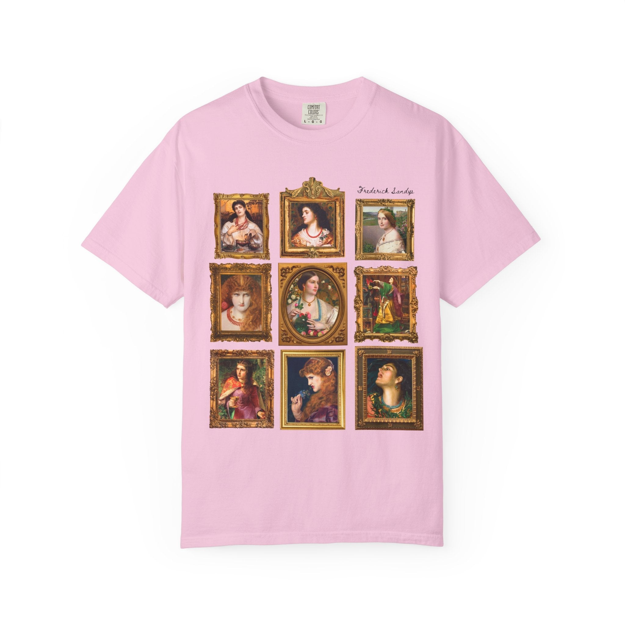 Frederick Sandys Art History Tee Shirt, 19th Century European Art History, Pre - Raphaelite Movement, Humanities Major Gift, Morgen le Fay - Opal and June