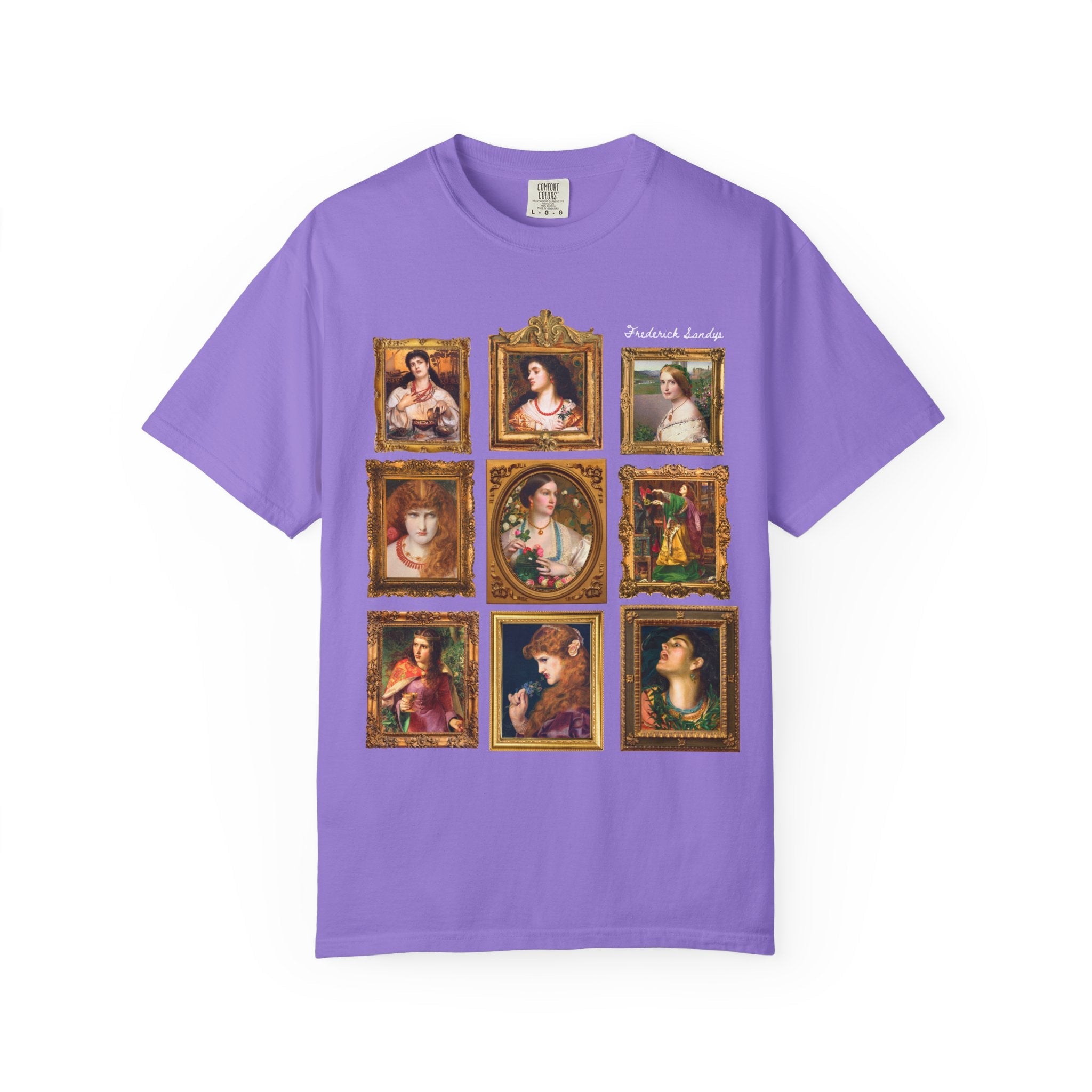 Frederick Sandys Art History Tee Shirt, 19th Century European Art History, Pre - Raphaelite Movement, Humanities Major Gift, Morgen le Fay - Opal and June