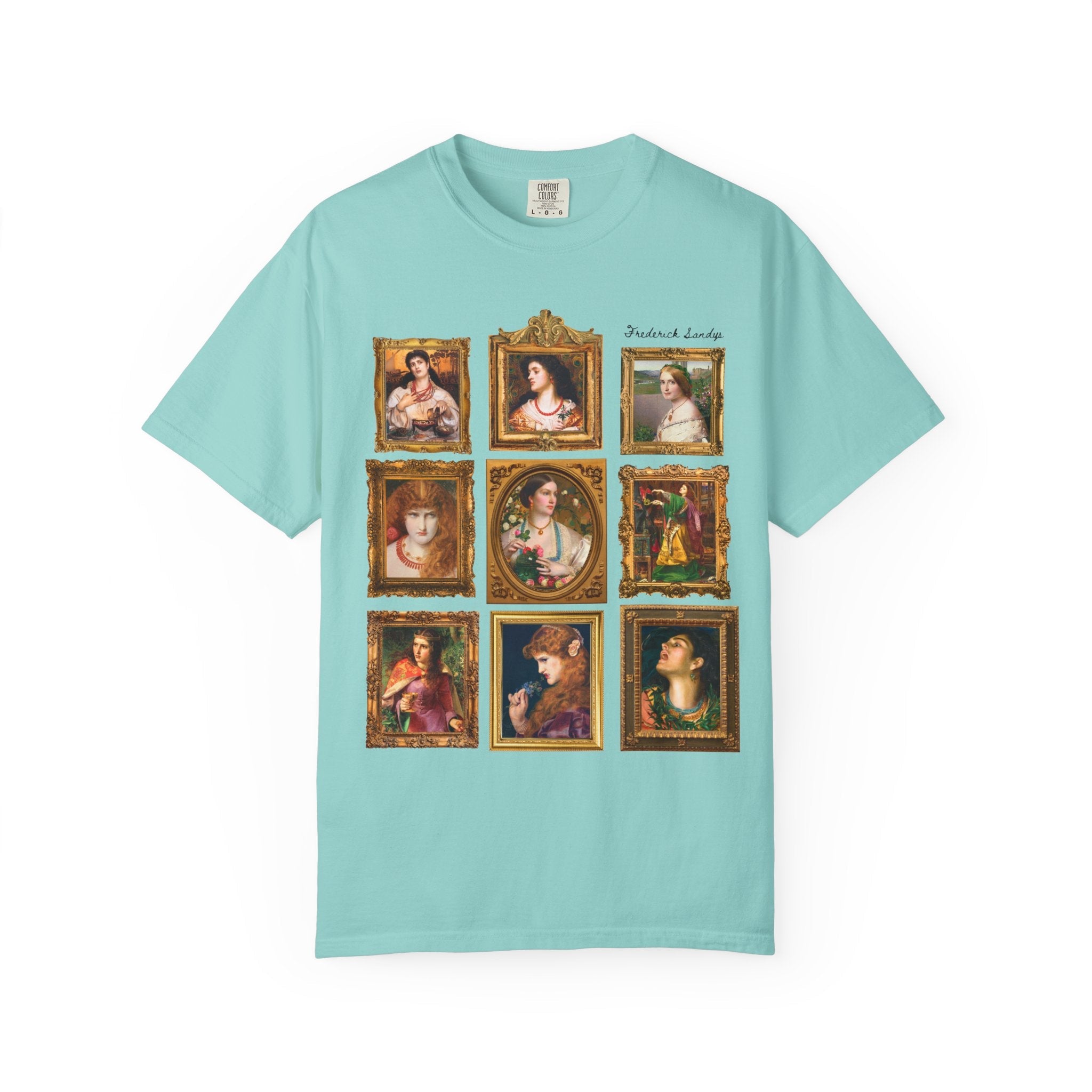 Frederick Sandys Art History Tee Shirt, 19th Century European Art History, Pre - Raphaelite Movement, Humanities Major Gift, Morgen le Fay - Opal and June