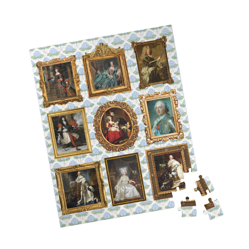 French Royal History Puzzle: Famous Queens and Kings, Marie Antoinette, Madame de Pompadour, Cute Art History Gift, European History Buff - Opal and June