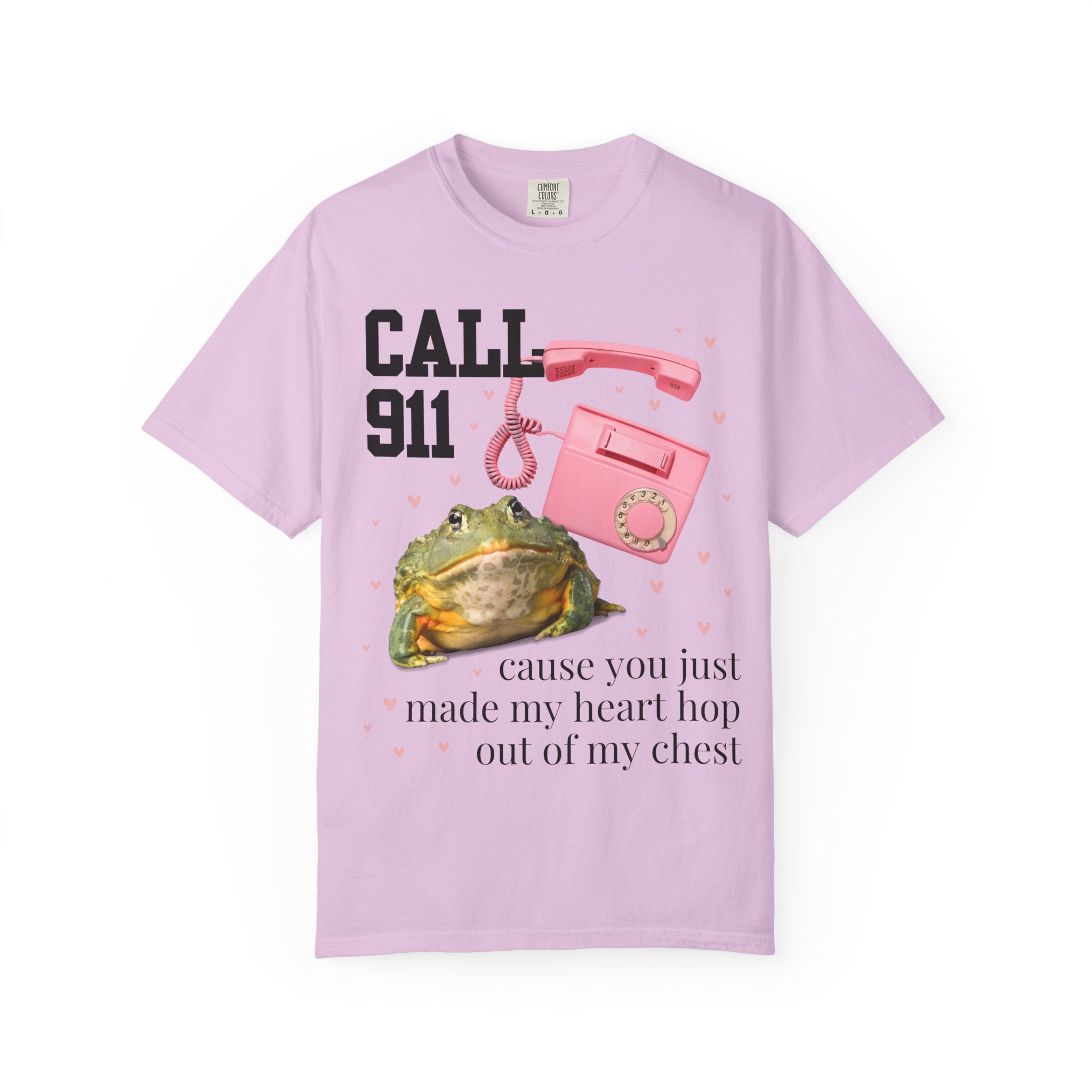 Frog Lover Valentines day Tee Shirt: You Just Made My Heart Hop Out of My Chest, Silly Goblincore 90s Aesthetic Animal T-Shirt with Hearts - Opal and June