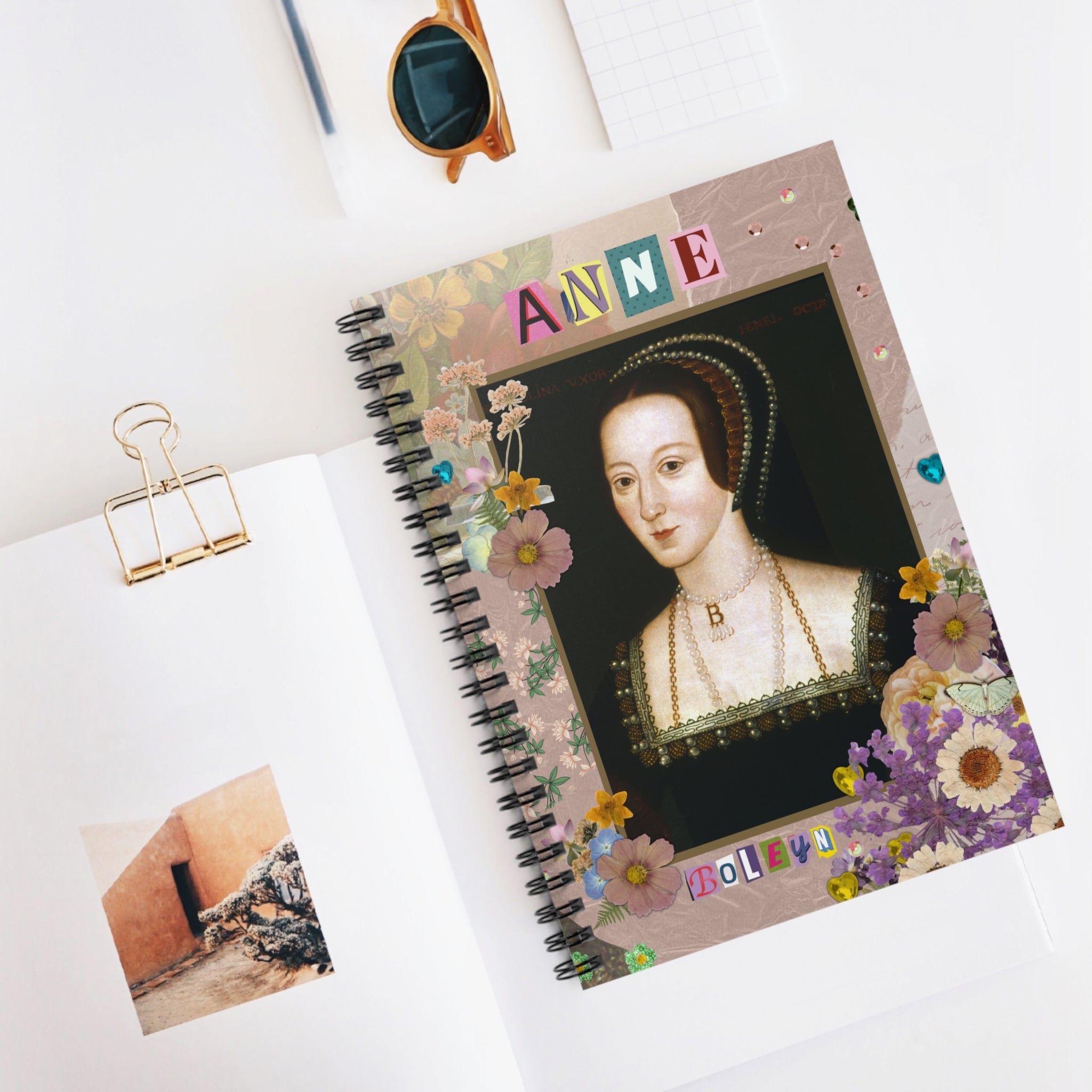 Funny Anne Boleyn Notebook: 90s Aesthetic Journal for History Major - Opal and June