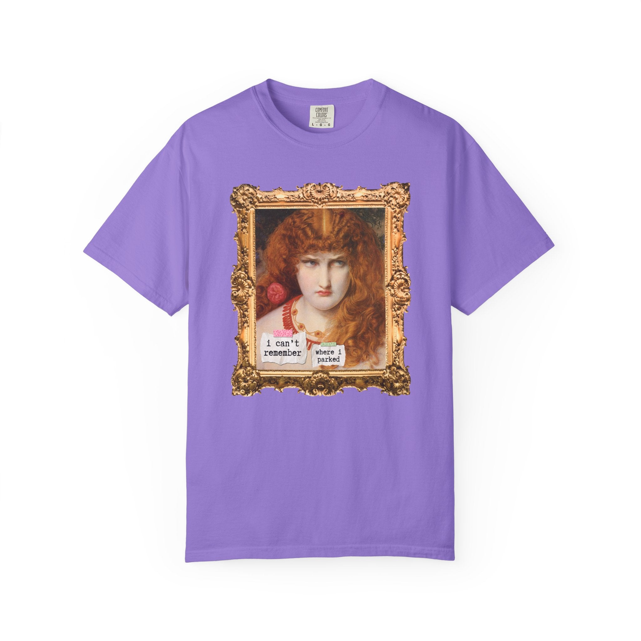 Funny Anxious or New Driver Tee Shirt for Sixteenth Birthday: I Can't Remember Where I Parked, Helen of Troy Painting by Frederick Sandys - Opal and June