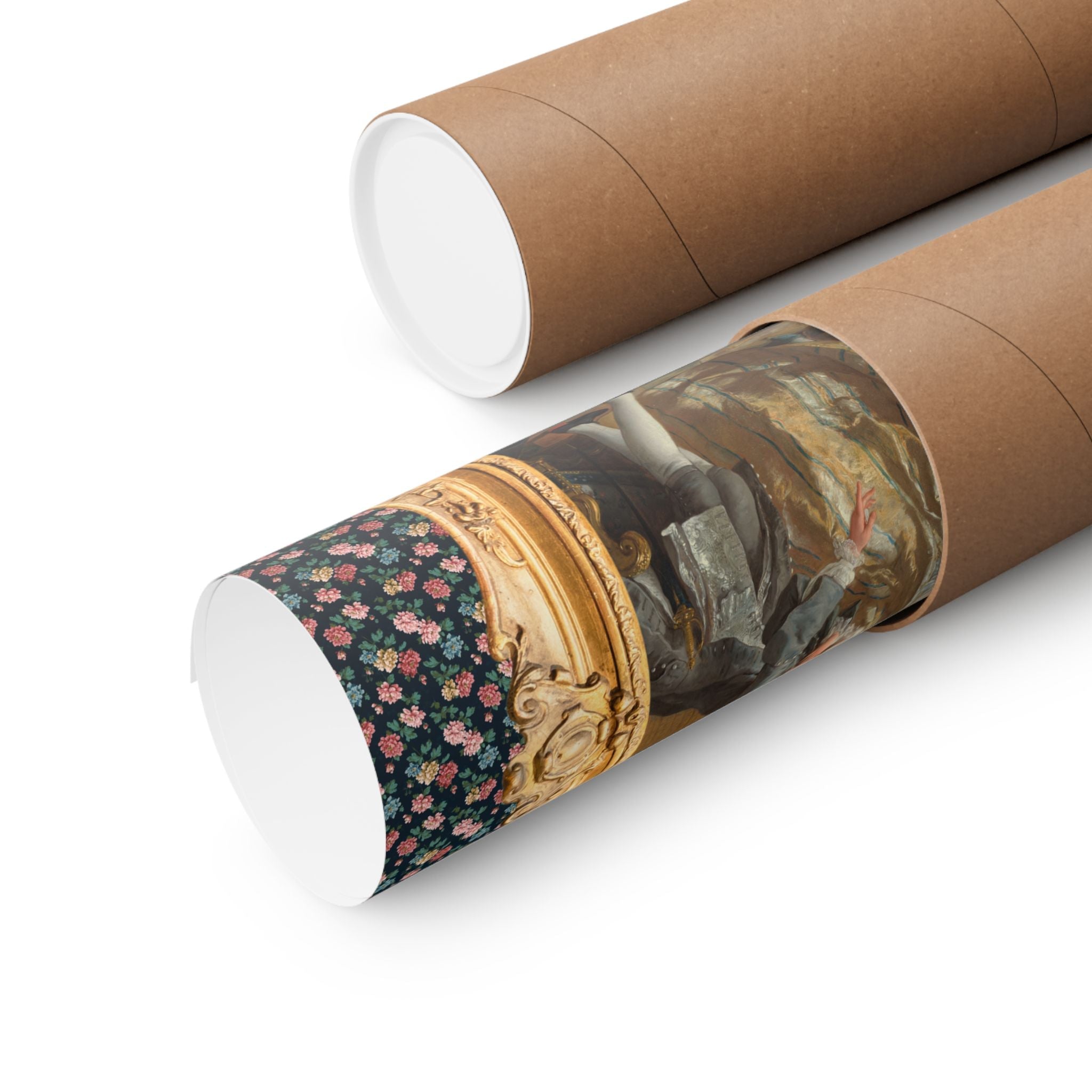 Funny Art History Poster Print for Feminist Who Loves 18th Century Art, The Garter by Jean François de Troy, Silly French Art Historian Gift - Opal and June