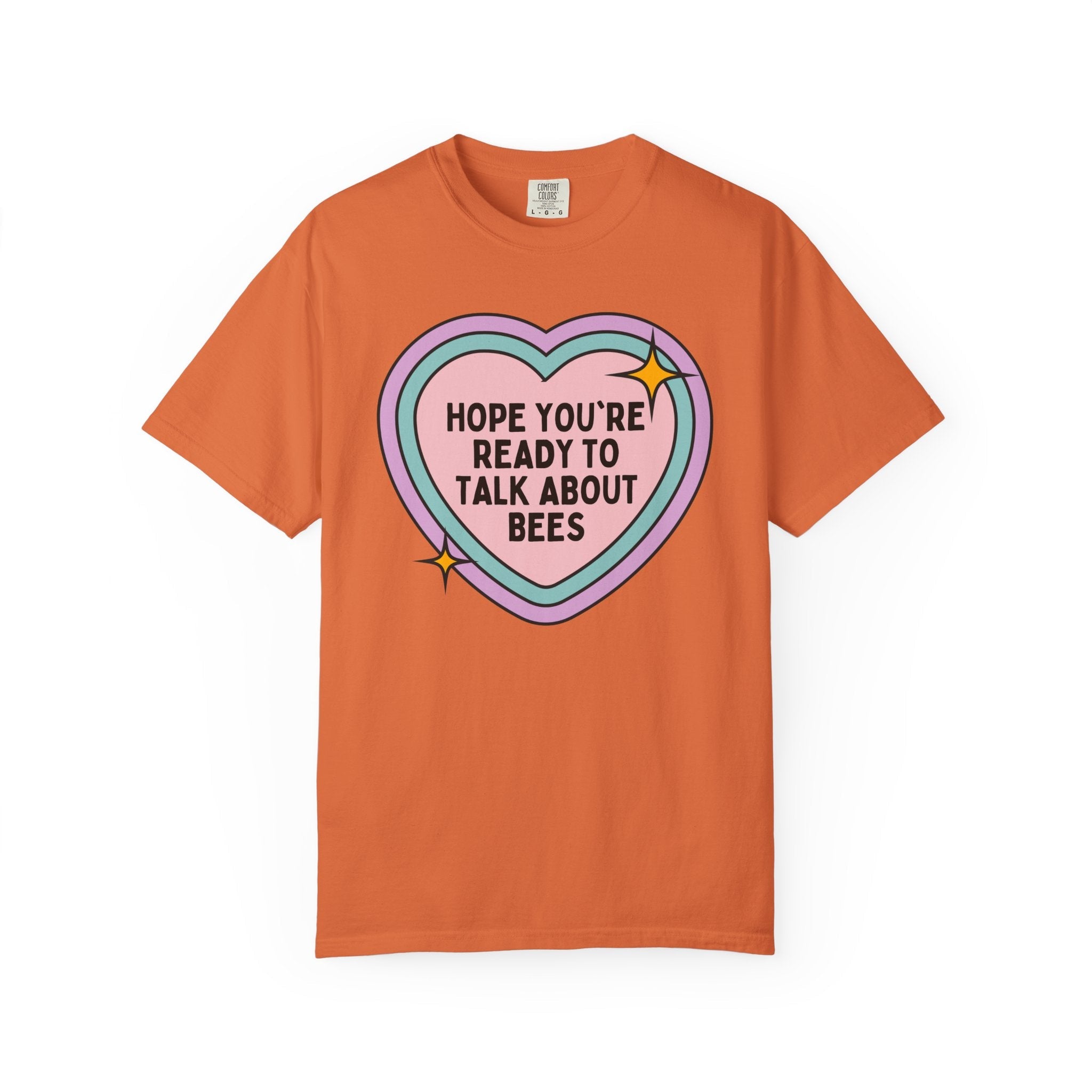 Funny Bee Lover Shirt with Heart: Cute Beekeeping Present for Beekeeper, Cut Flower Gardener Who Loves Bees, Insect Lover Entomologist Tee - Opal and June