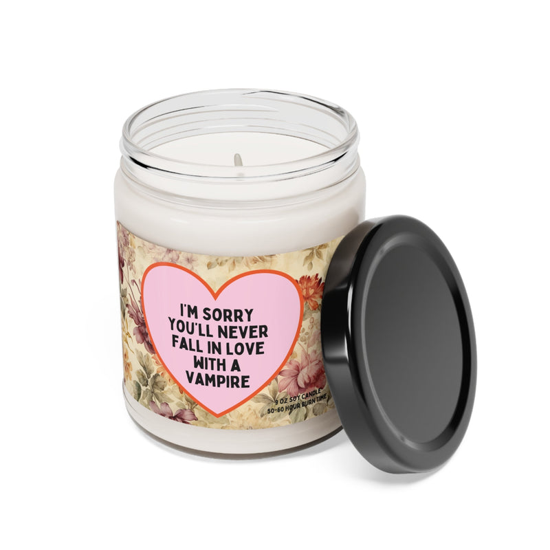 Funny Book Lover Candle for Friend Who Loves Fantasy Romance with Vampires - Opal and June