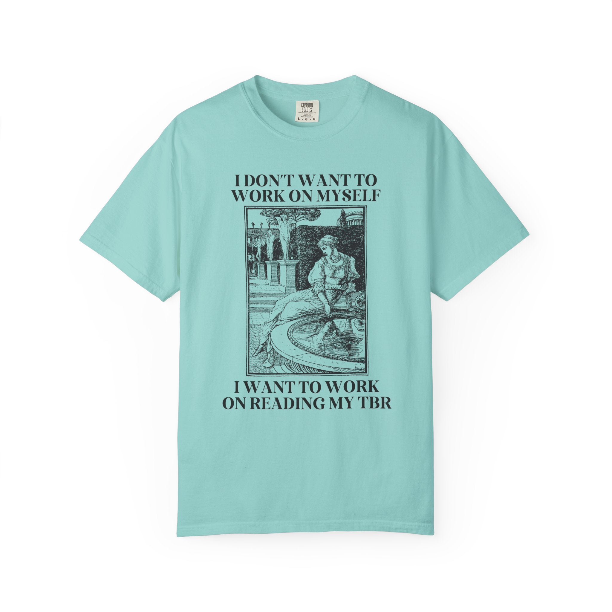 Funny Book Lover Gift Idea for Girlfriend or Wife Who Loves Romance Novels, Silly Golbincore Librarian Tee Shirt for Bookworm or Reader - Opal and June