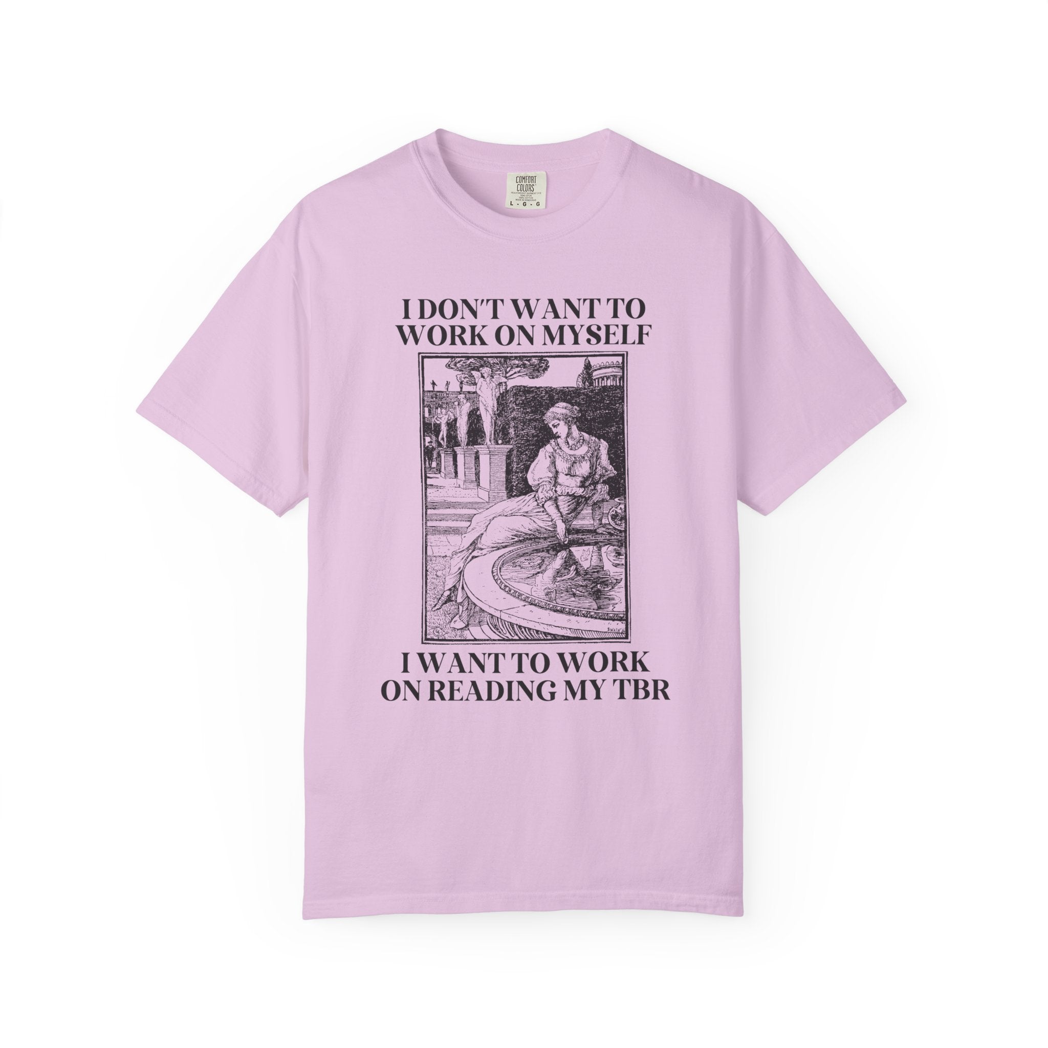 Funny Book Lover Gift Idea for Girlfriend or Wife Who Loves Romance Novels, Silly Golbincore Librarian Tee Shirt for Bookworm or Reader - Opal and June