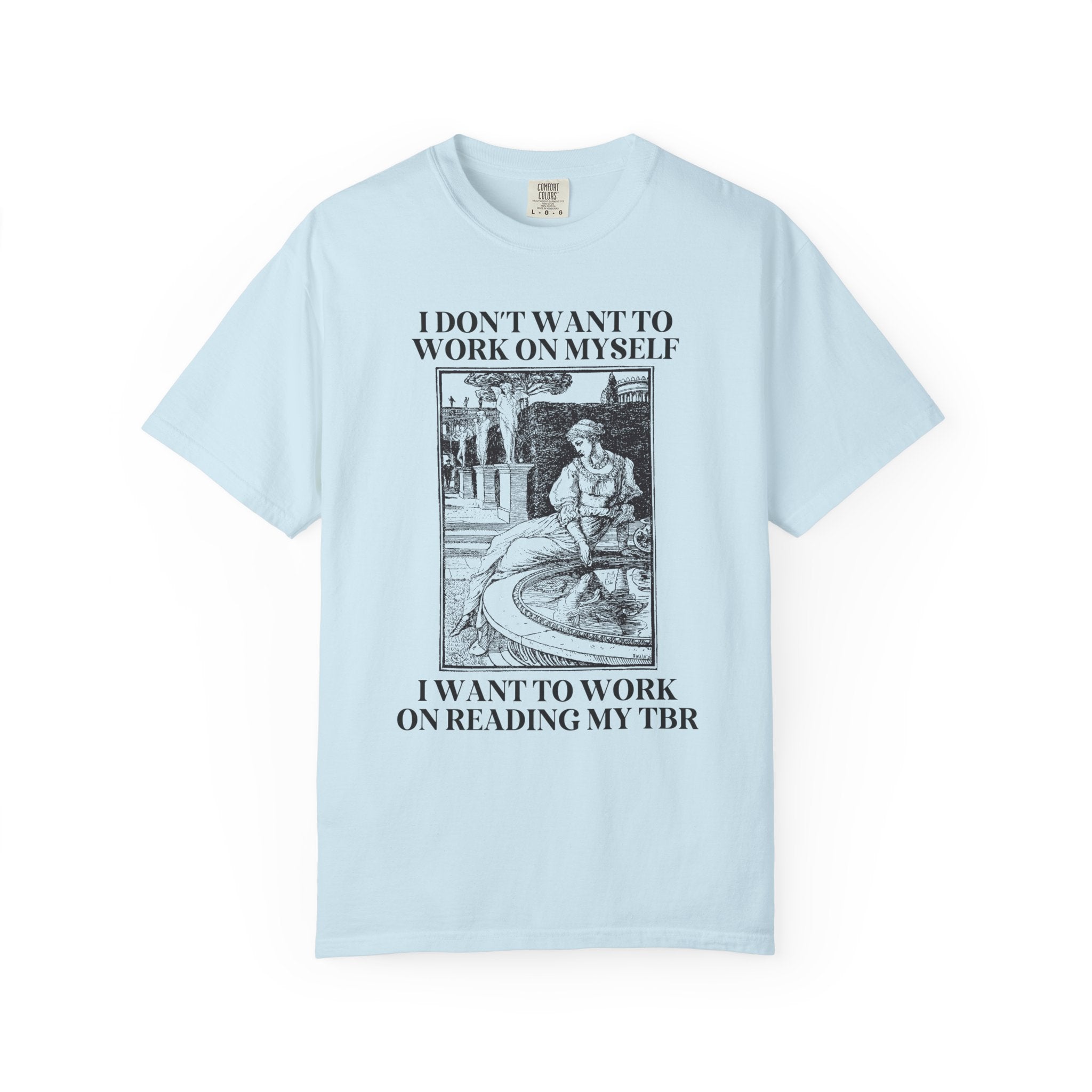 Funny Book Lover Gift Idea for Girlfriend or Wife Who Loves Romance Novels, Silly Golbincore Librarian Tee Shirt for Bookworm or Reader - Opal and June