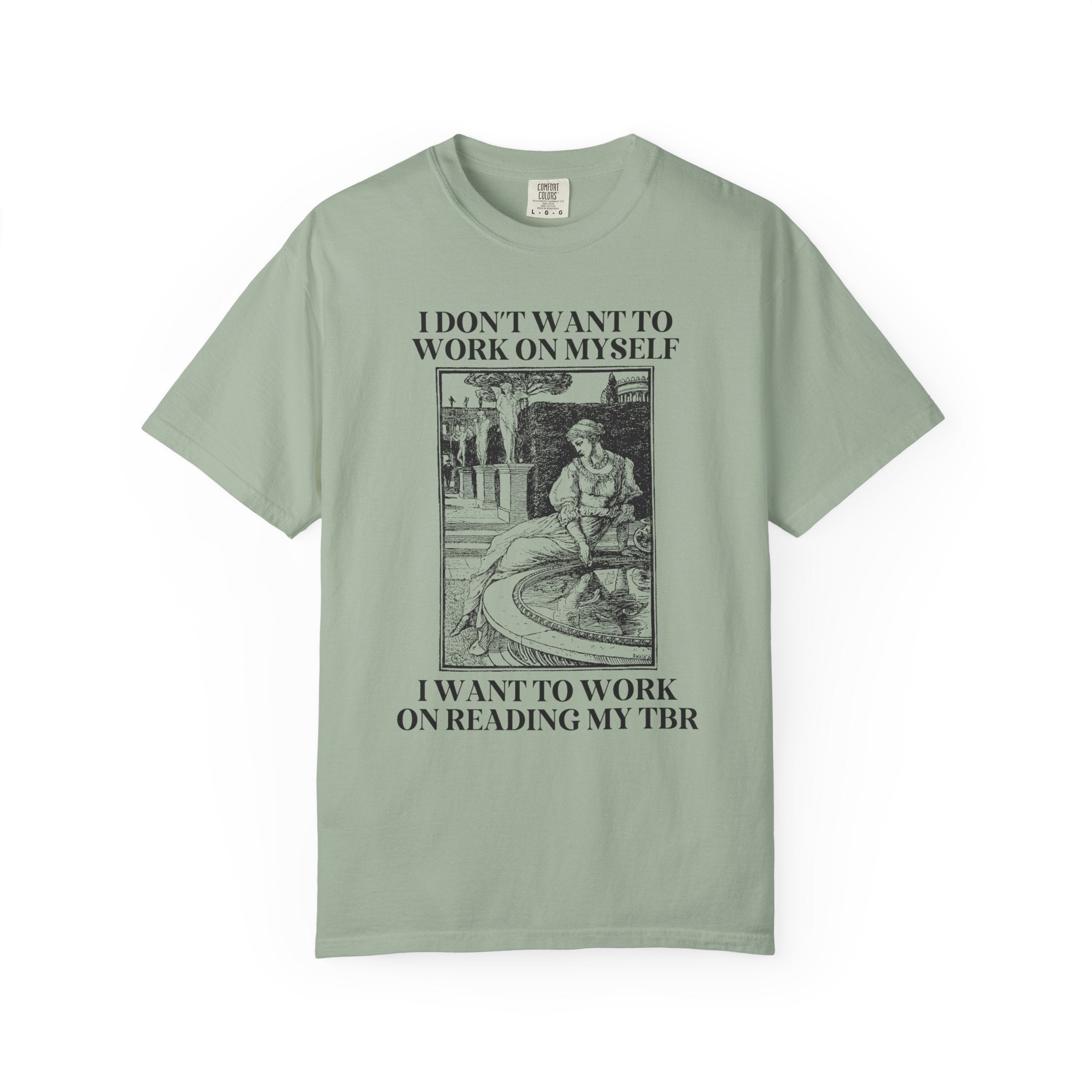 Funny Book Lover Gift Idea for Girlfriend or Wife Who Loves Romance Novels, Silly Golbincore Librarian Tee Shirt for Bookworm or Reader - Opal and June