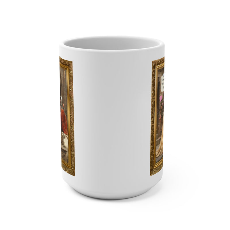 Funny Book Lover Mug: Please Come Back with Books, Romance Reader Bookworm Gift, God Speed by Edmund Leighton, Floral Cottagecore - Opal and June