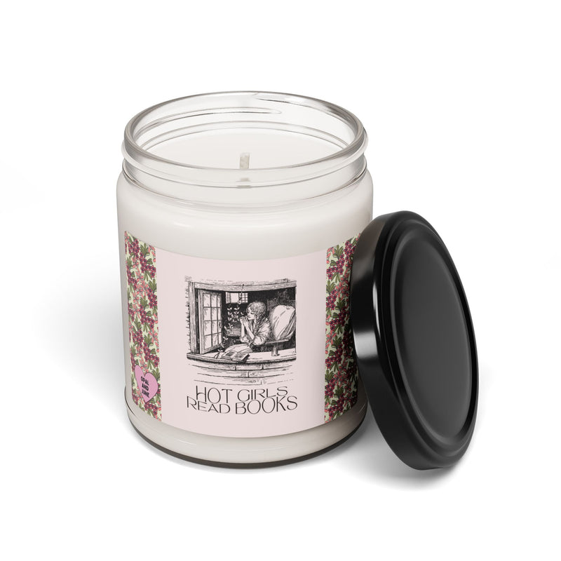 Funny Bookish Candle for Historical Romance Reader: Hot Girls Read Books | Gift for Wife Who Loves to Read, Funny Bookworm Candle for Her - Opal and June