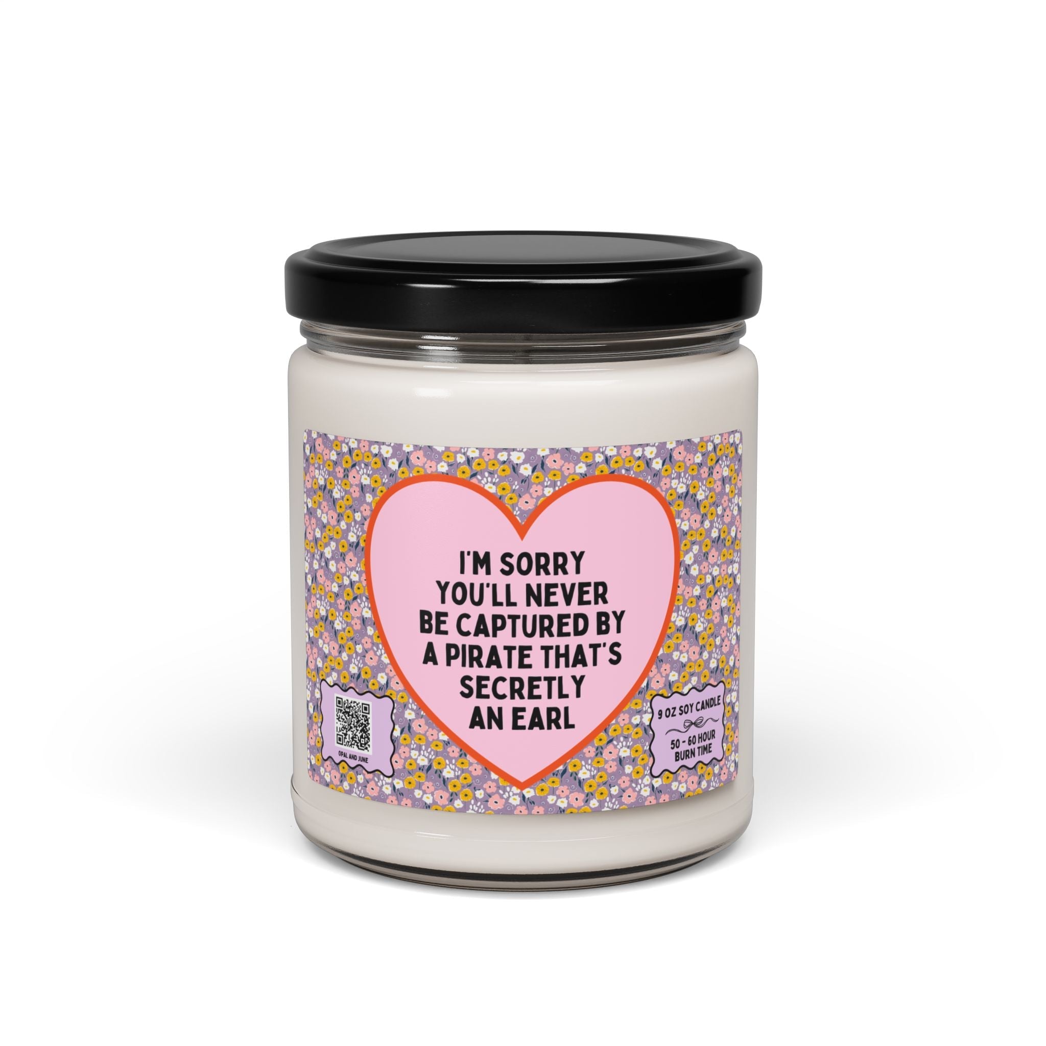 Funny Bookish Candle for Romance Reader: Probably Reading About A Pirate Earl, 19th Century Regency Romance 9 Oz Candle for Writer or Reader - Opal and June