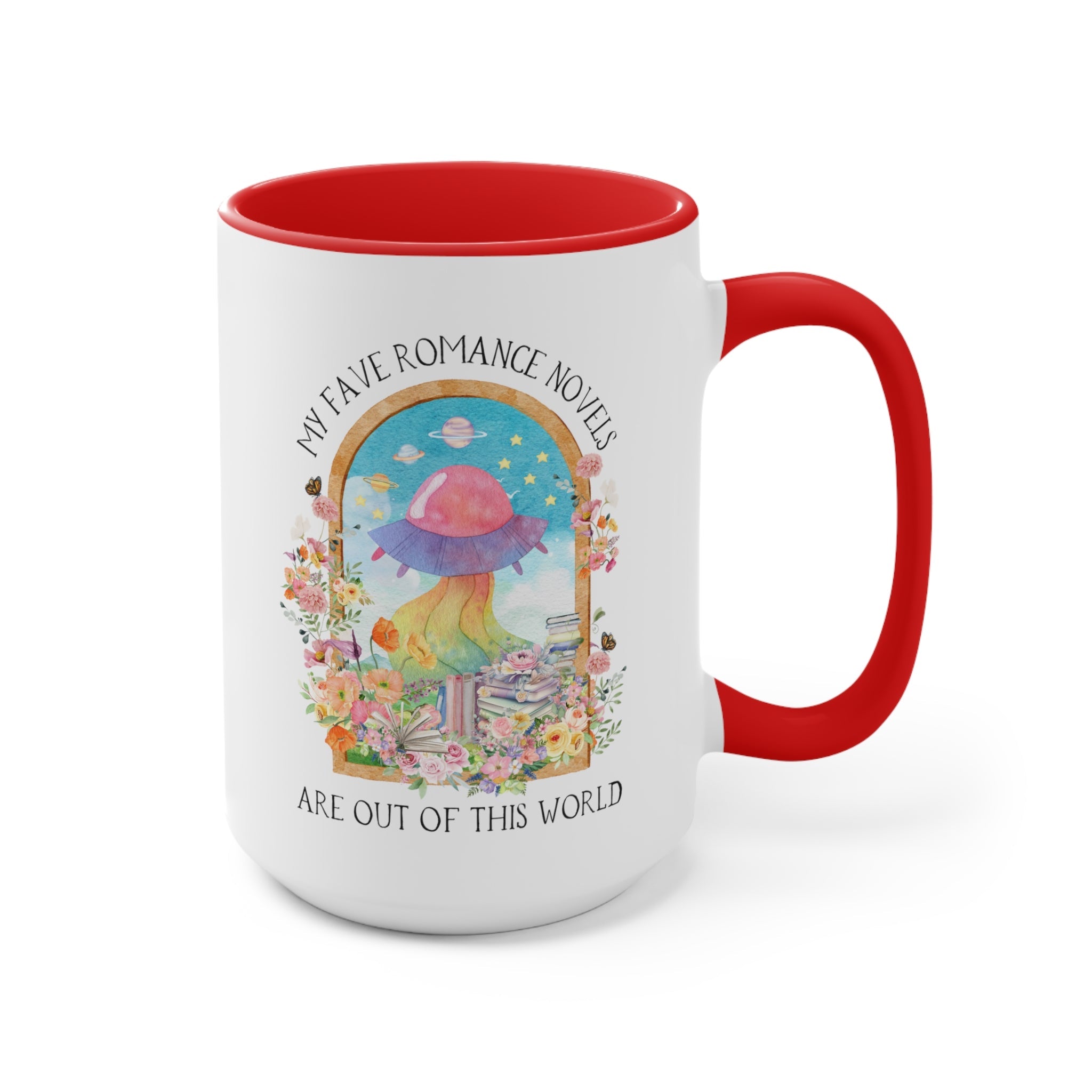 Funny Bookish Coffee Mug for Fantasy or Science Fiction Romance Reader: 15 oz Coffee Mug - Opal and June