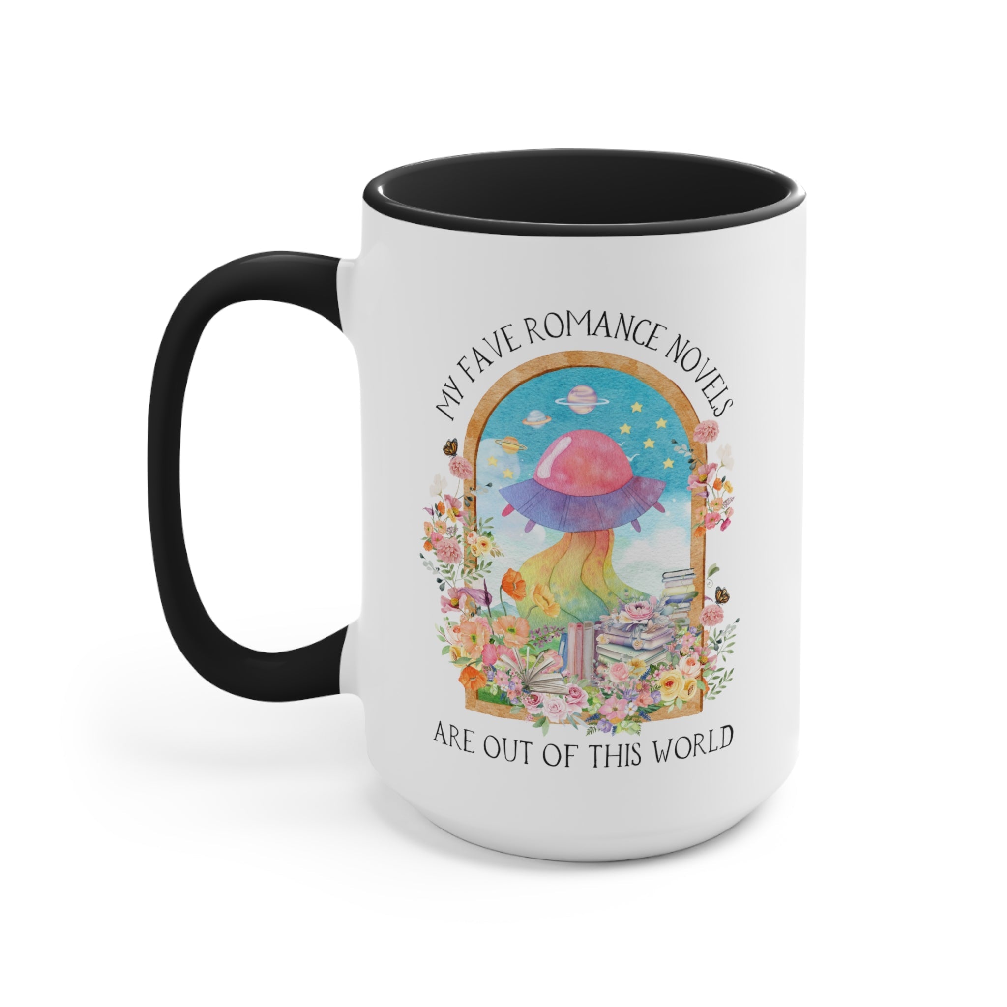 Funny Bookish Coffee Mug for Fantasy or Science Fiction Romance Reader: 15 oz Coffee Mug - Opal and June