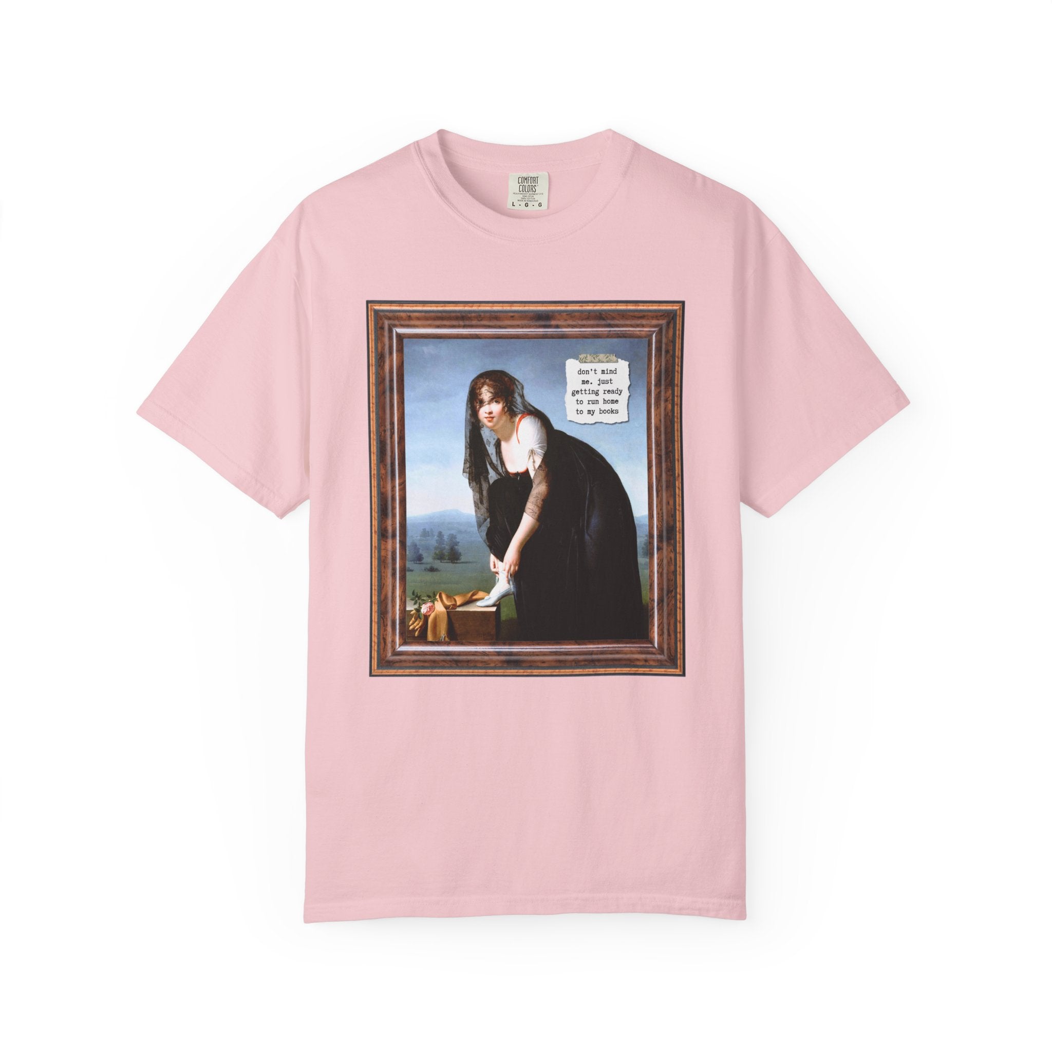 Funny Bookish Tee Shirt for Bookworm Who Loves Art History: About to Run Home To My Books, Romance Reader, Romantasy Reader, Reading Teache - Opal and June