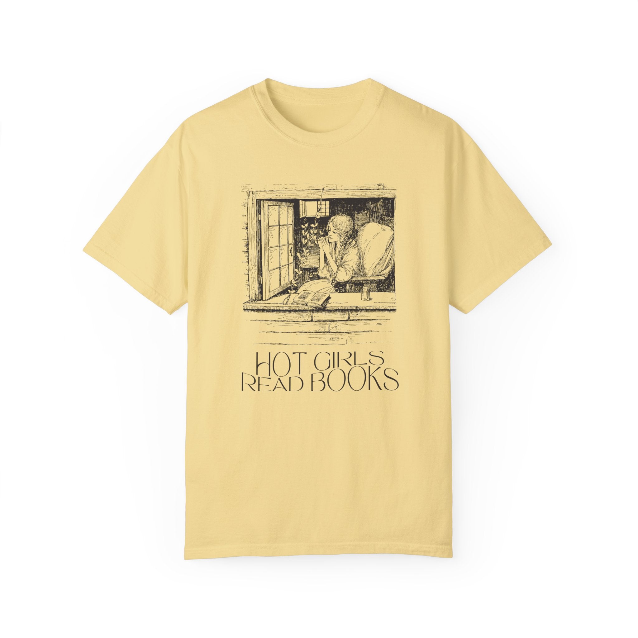 Funny Bookish Tee Shirt for Romance Reader, Vintage Aesthetic: Hot Girls Read Books | Gift for Wife Who Loves to Read, Funny Book Lover Tee - Opal and June