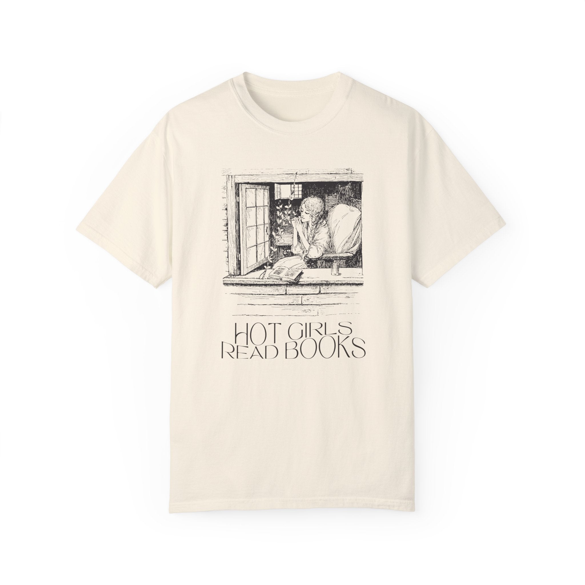 Funny Bookish Tee Shirt for Romance Reader, Vintage Aesthetic: Hot Girls Read Books | Gift for Wife Who Loves to Read, Funny Book Lover Tee - Opal and June