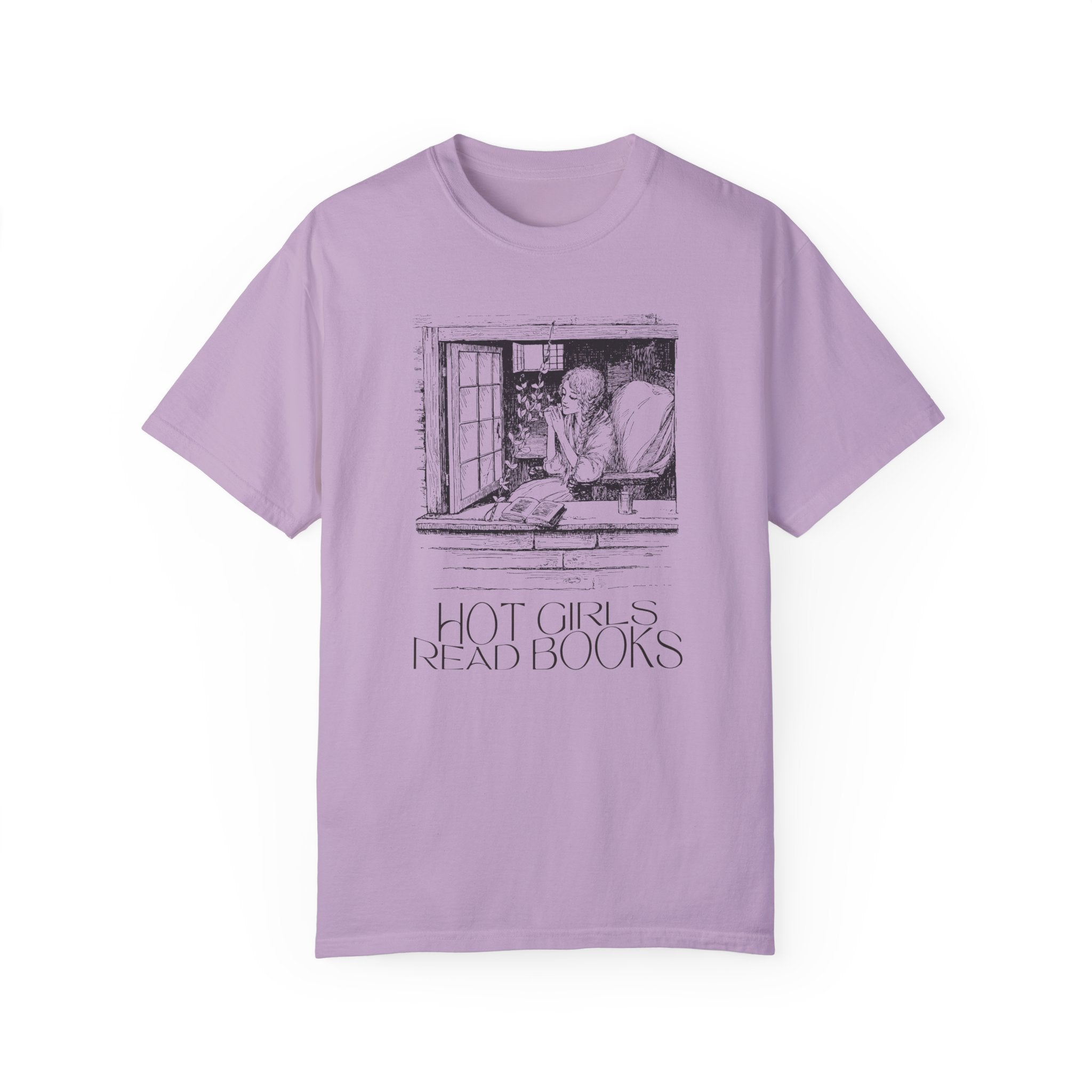 Funny Bookish Tee Shirt for Romance Reader, Vintage Aesthetic: Hot Girls Read Books | Gift for Wife Who Loves to Read, Funny Book Lover Tee - Opal and June