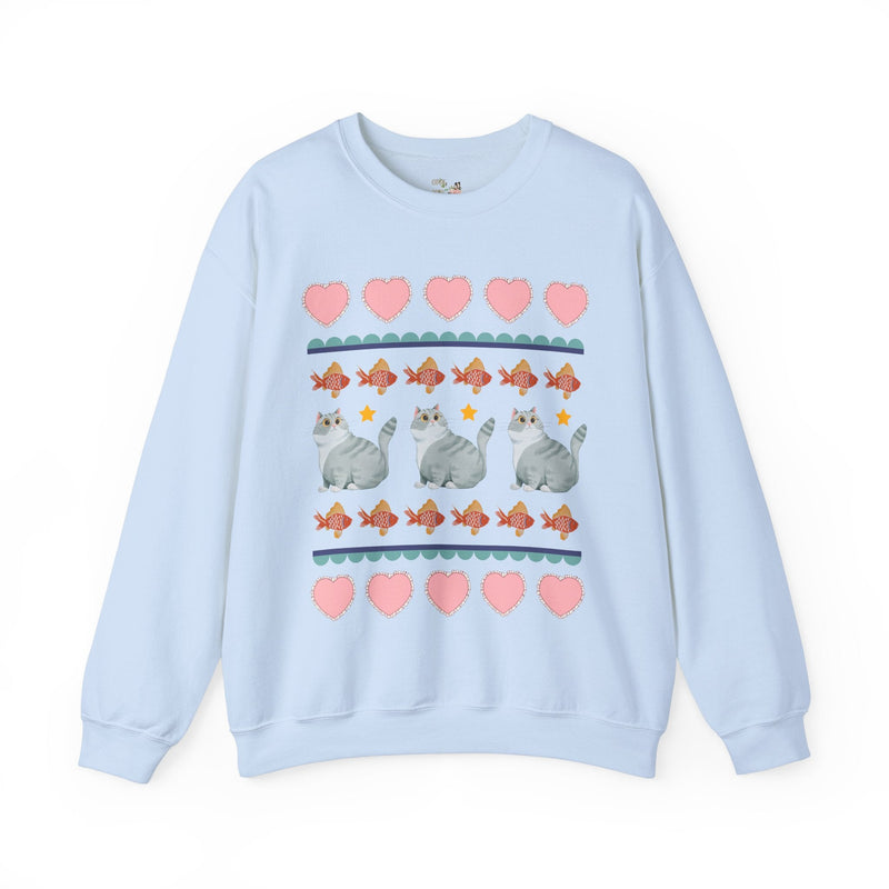 Funny Cat Lover Sweatshirt Your Grandma Would Love: Silly 90s Aesthetic Shirt with Flowers, Cute Cottagecore Gift for Animal Lover, Cat Mom - Opal and June