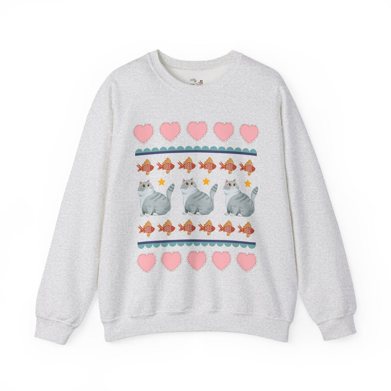 Funny Cat Lover Sweatshirt Your Grandma Would Love: Silly 90s Aesthetic Shirt with Flowers, Cute Cottagecore Gift for Animal Lover, Cat Mom - Opal and June
