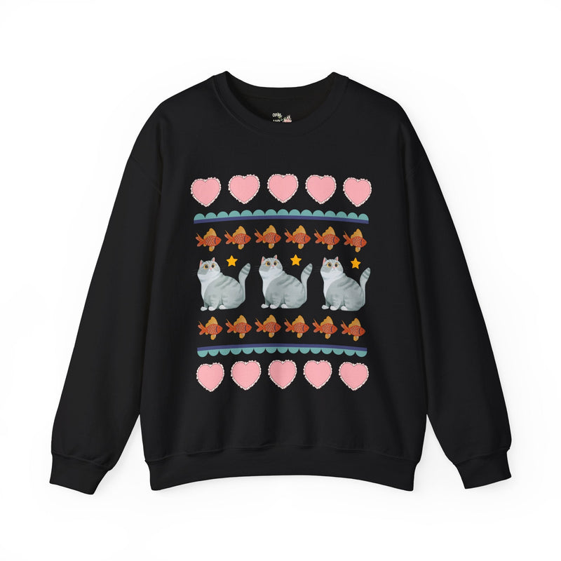 Funny Cat Lover Sweatshirt Your Grandma Would Love: Silly 90s Aesthetic Shirt with Flowers, Cute Cottagecore Gift for Animal Lover, Cat Mom - Opal and June