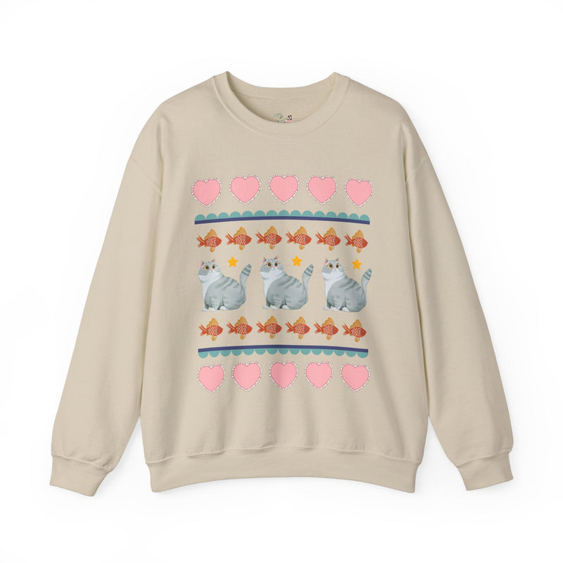 Funny Cat Lover Sweatshirt Your Grandma Would Love: Silly 90s Aesthetic Shirt with Flowers, Cute Cottagecore Gift for Animal Lover, Cat Mom - Opal and June